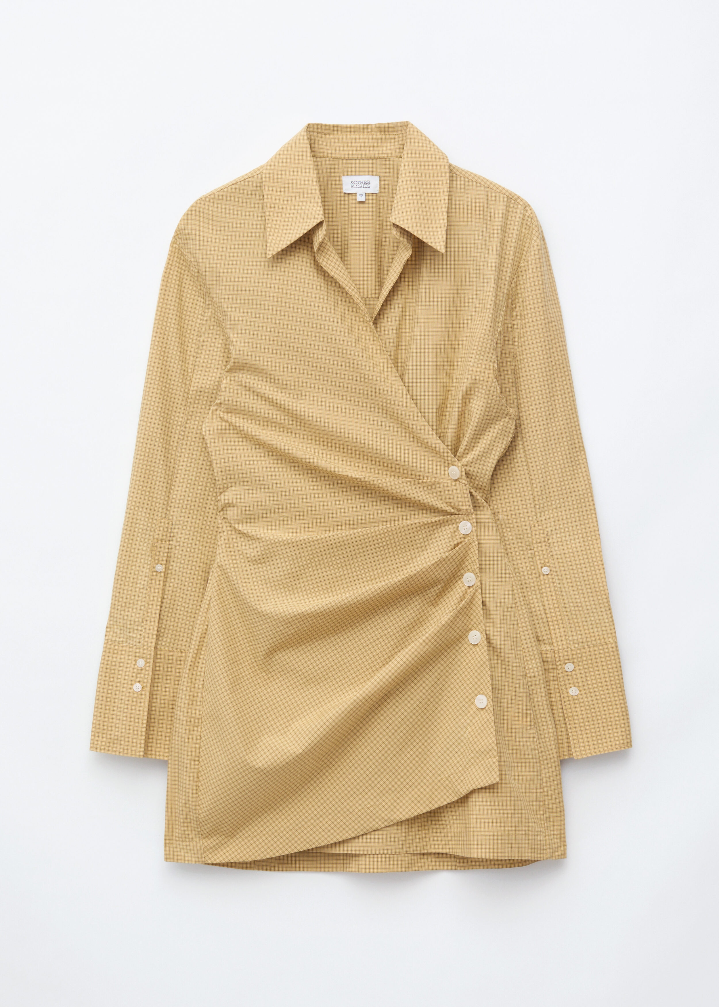 Wrap Shirt Mini Dress