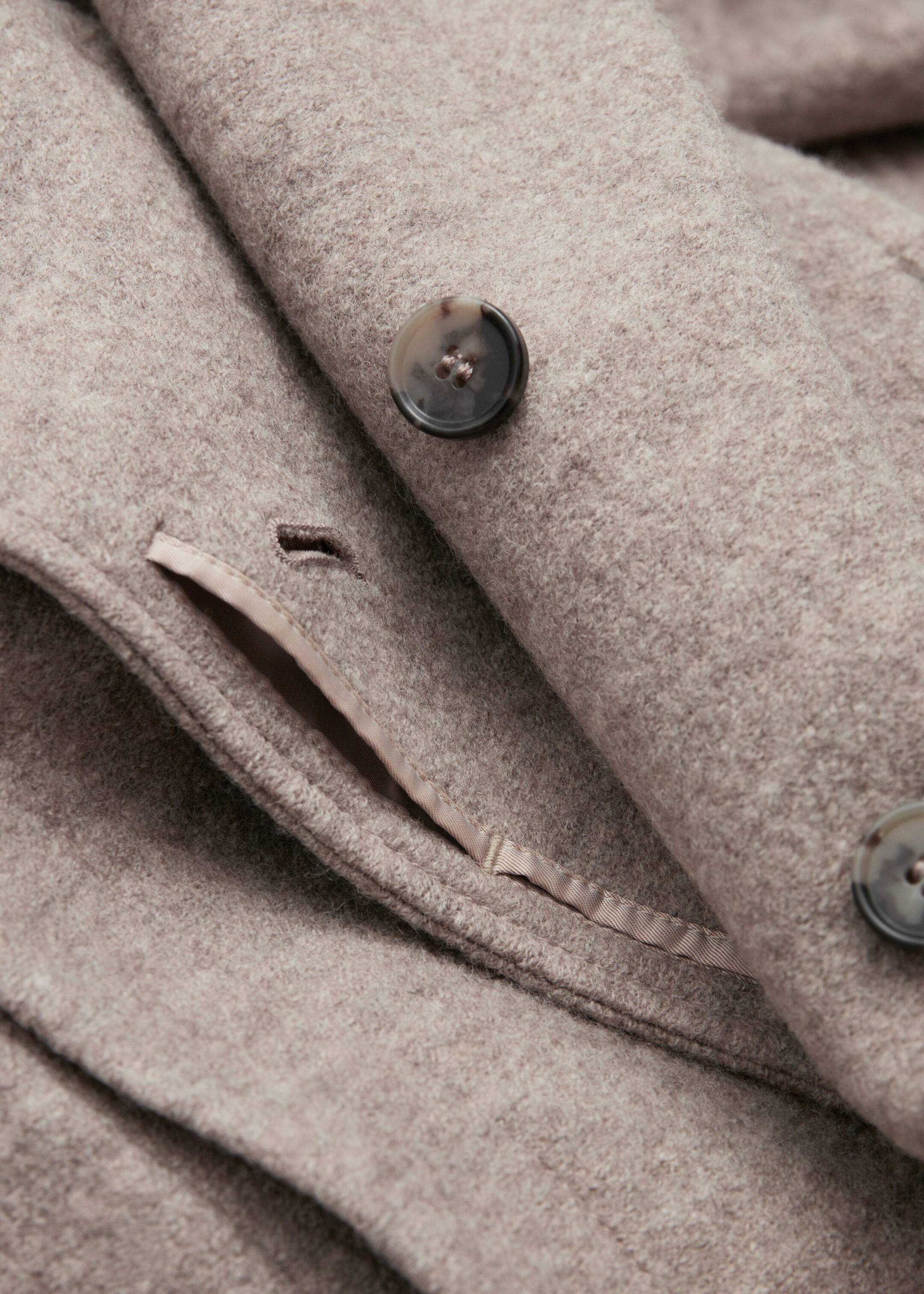 Größeres Bild anzeigen: Weit geschnittener Wollmantel mit Gürtel - Beige - Ladies | H&M AT 8