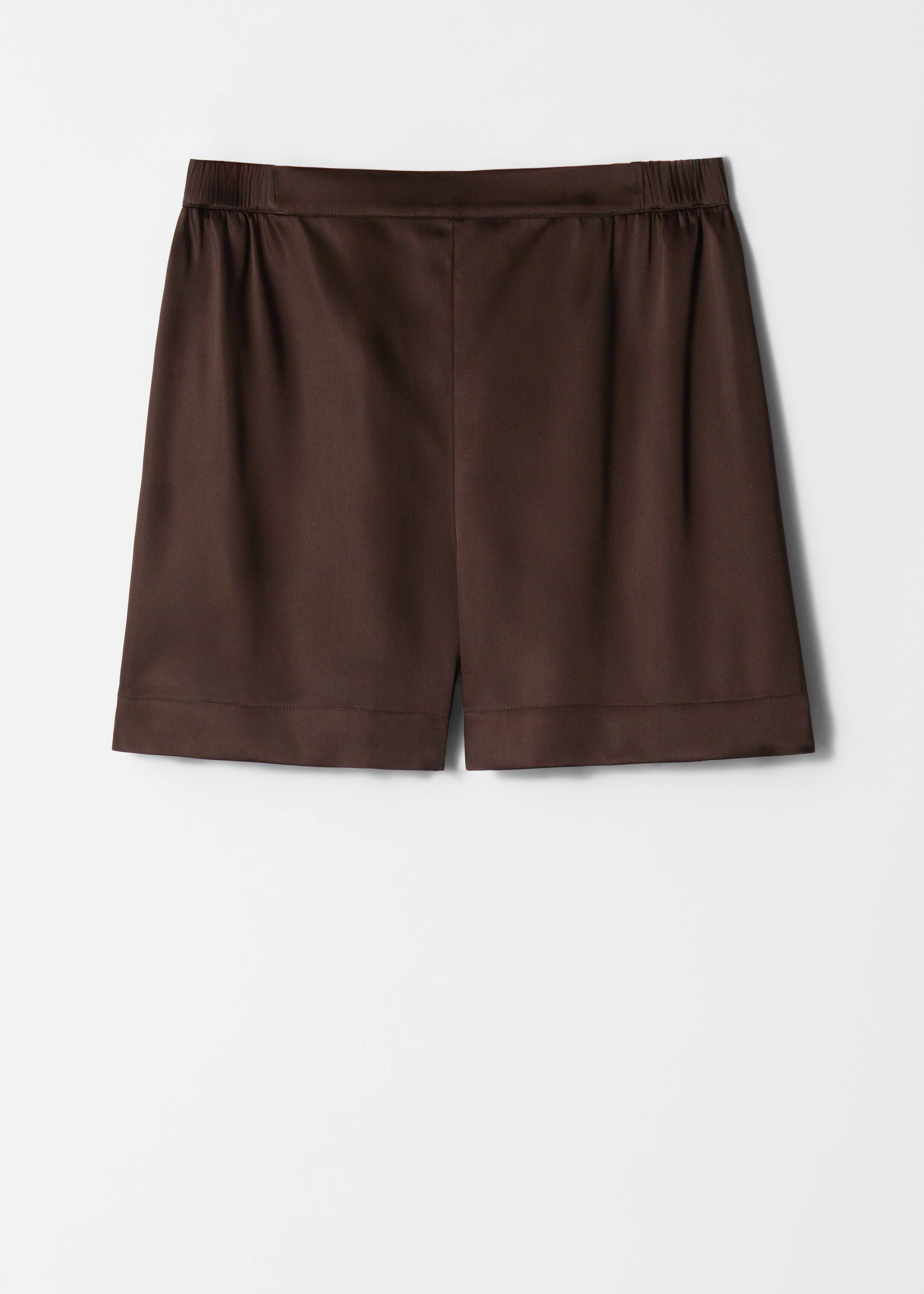 Agrandir l'image: Pantalon en satin à enfiler - Marron foncé - FEMME | H&M BE 7