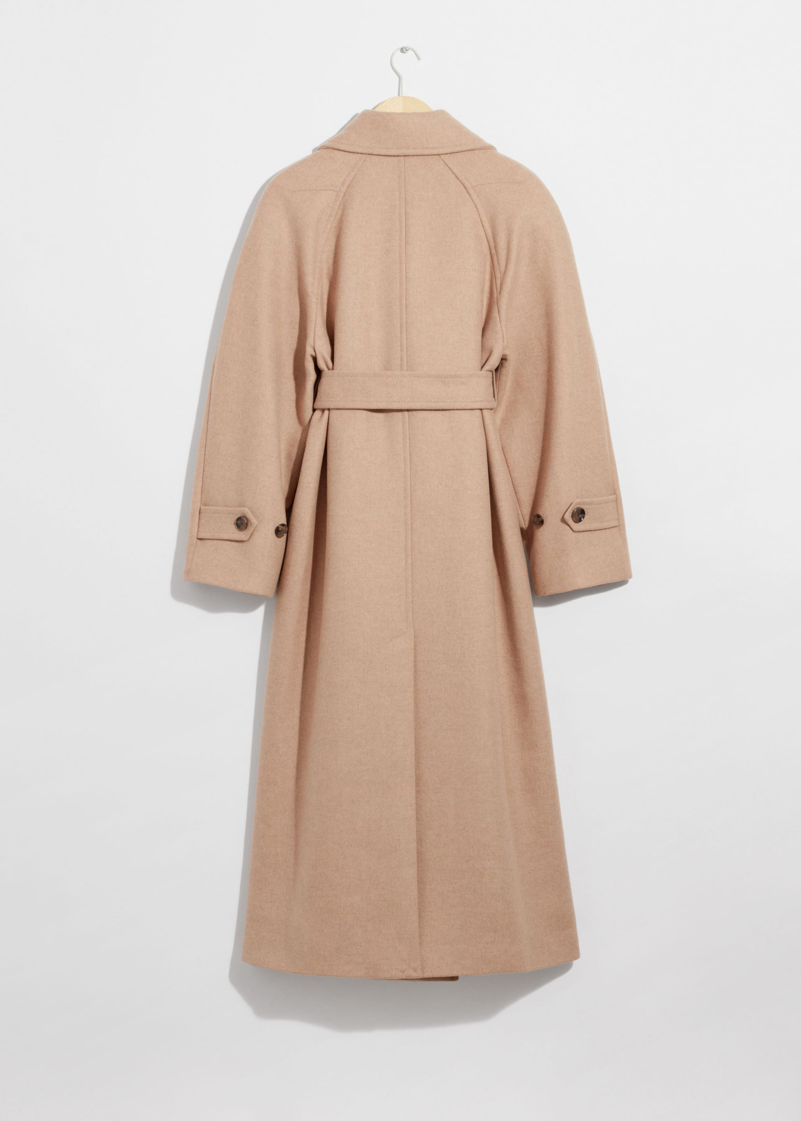 Manteau ceinturé en laine - Beige - Still Life