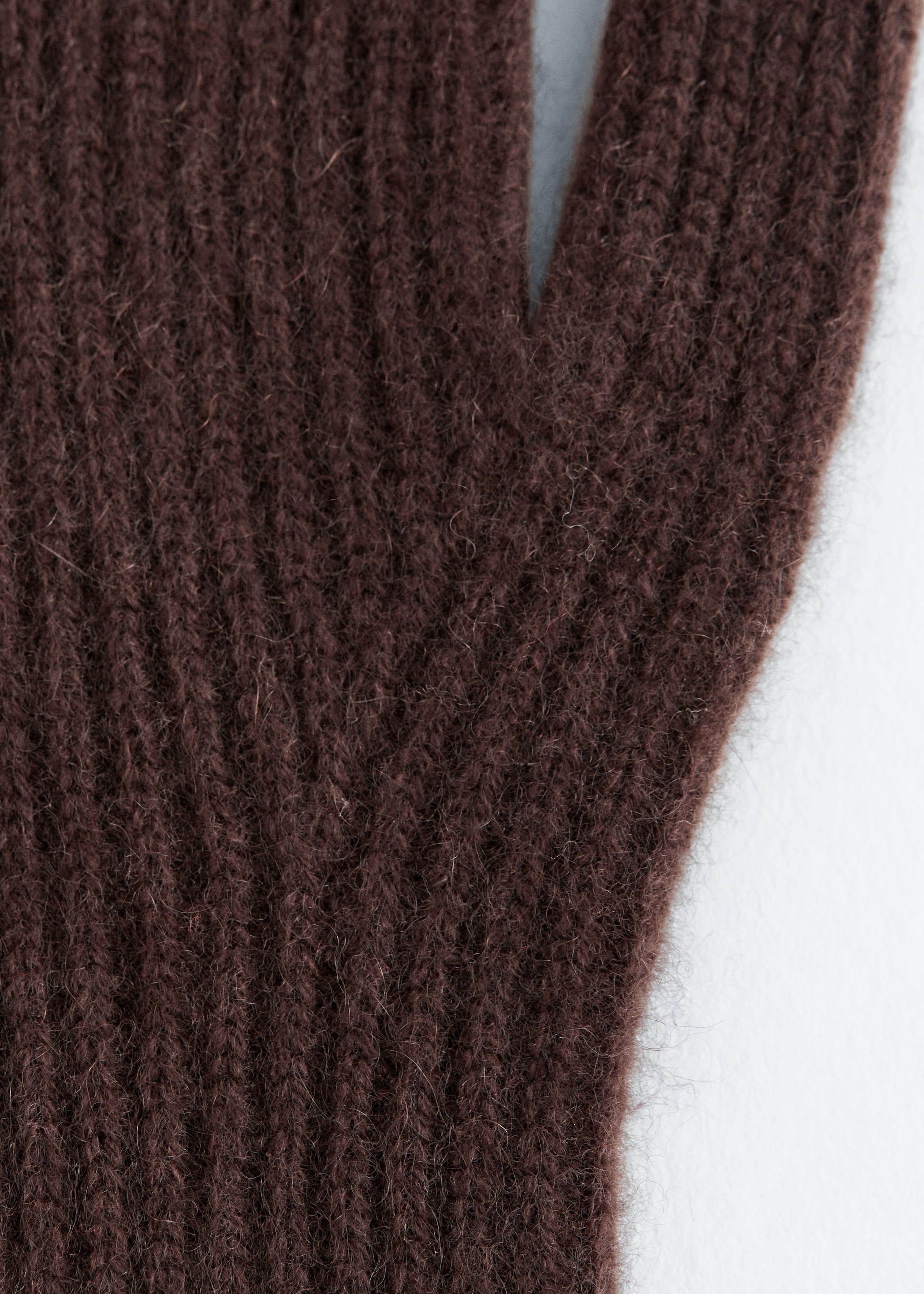 Image of Ribbed Cashmere Gloves