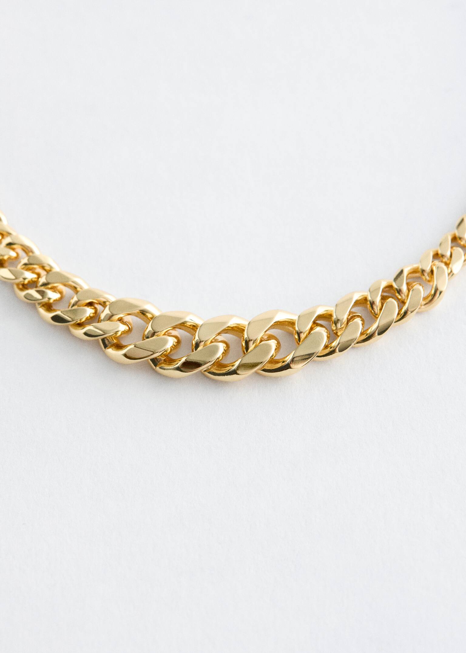 Collar de cadena gruesa - Oro - 2
