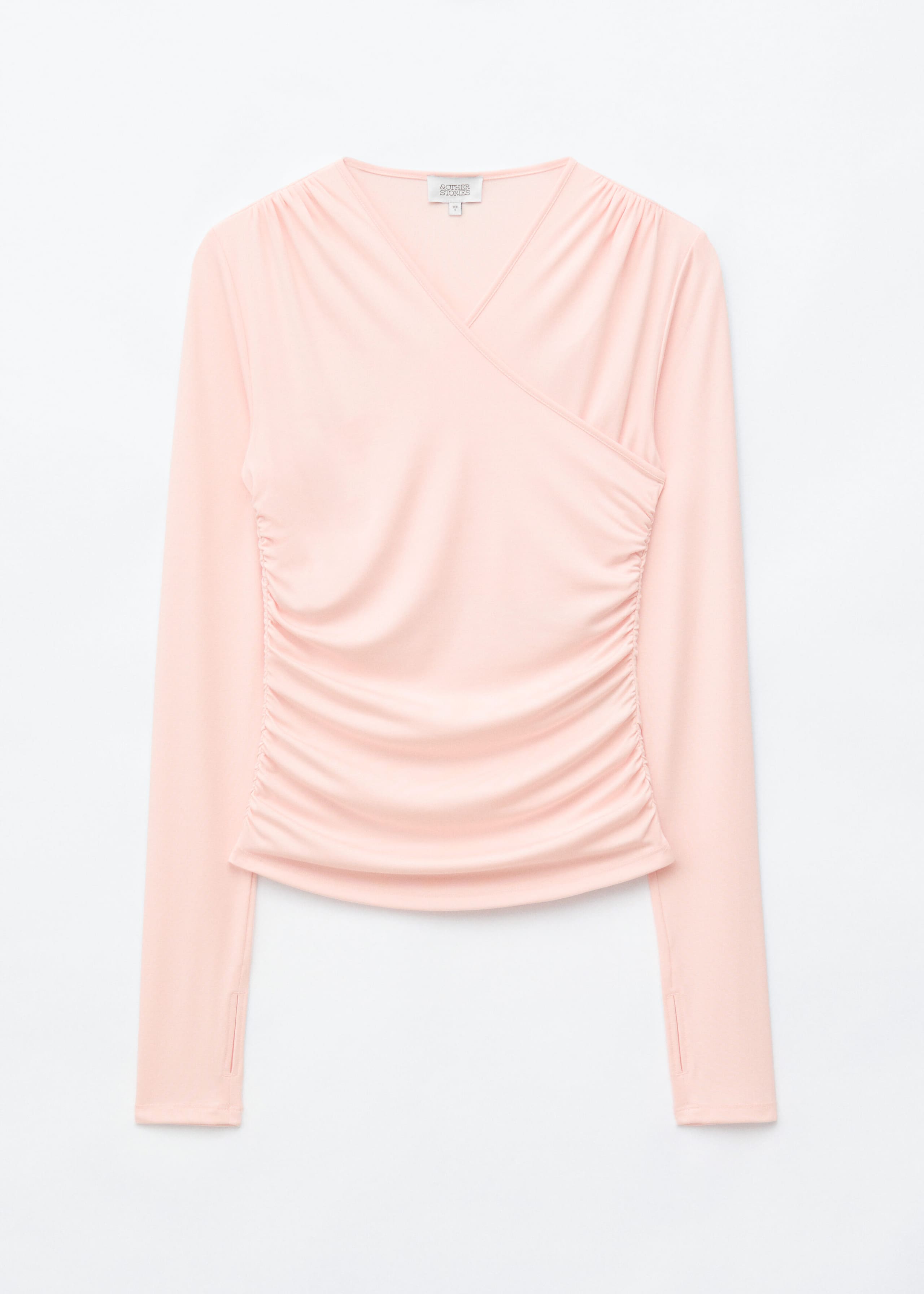 Modal Jersey Wrap Top - Light Pink - Lookbook
