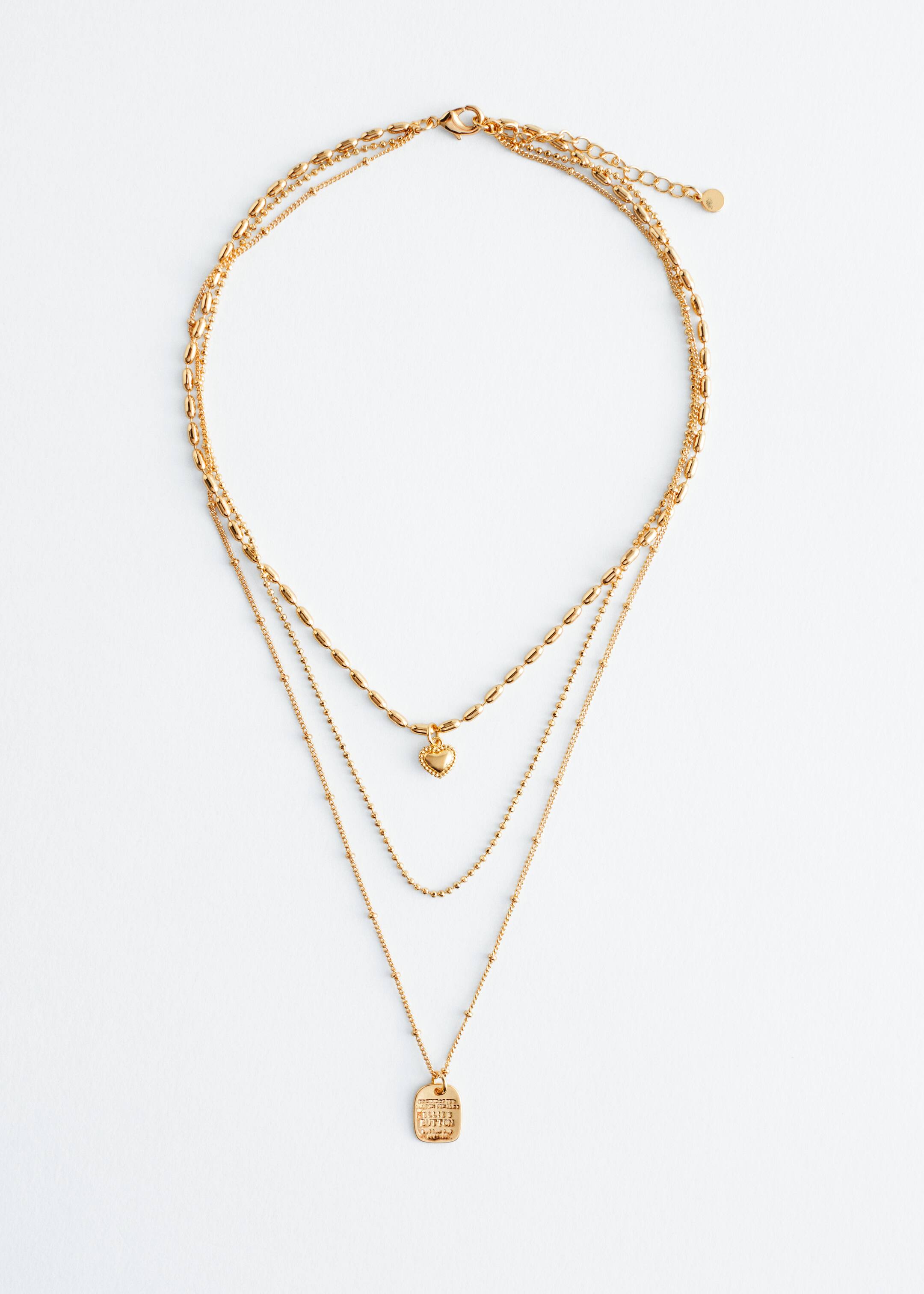 Ver imagem maior: Colar de camadas com pingente - Dourado - SENHORA | H&M PT 2
