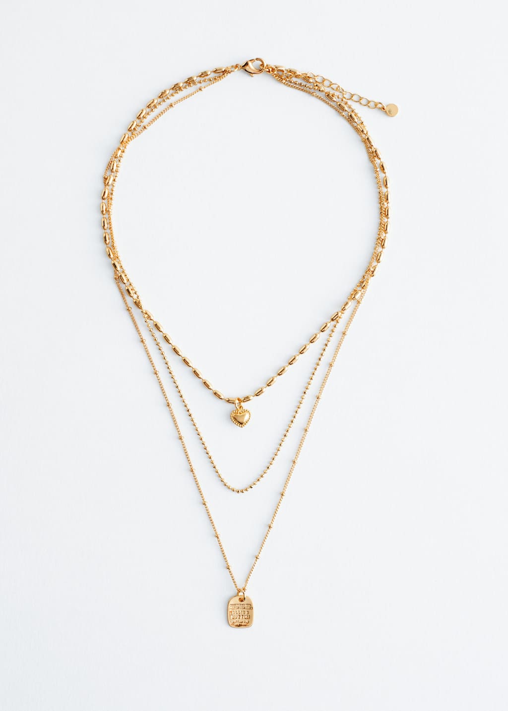 Image of Dubbelradigt halsband med berlock