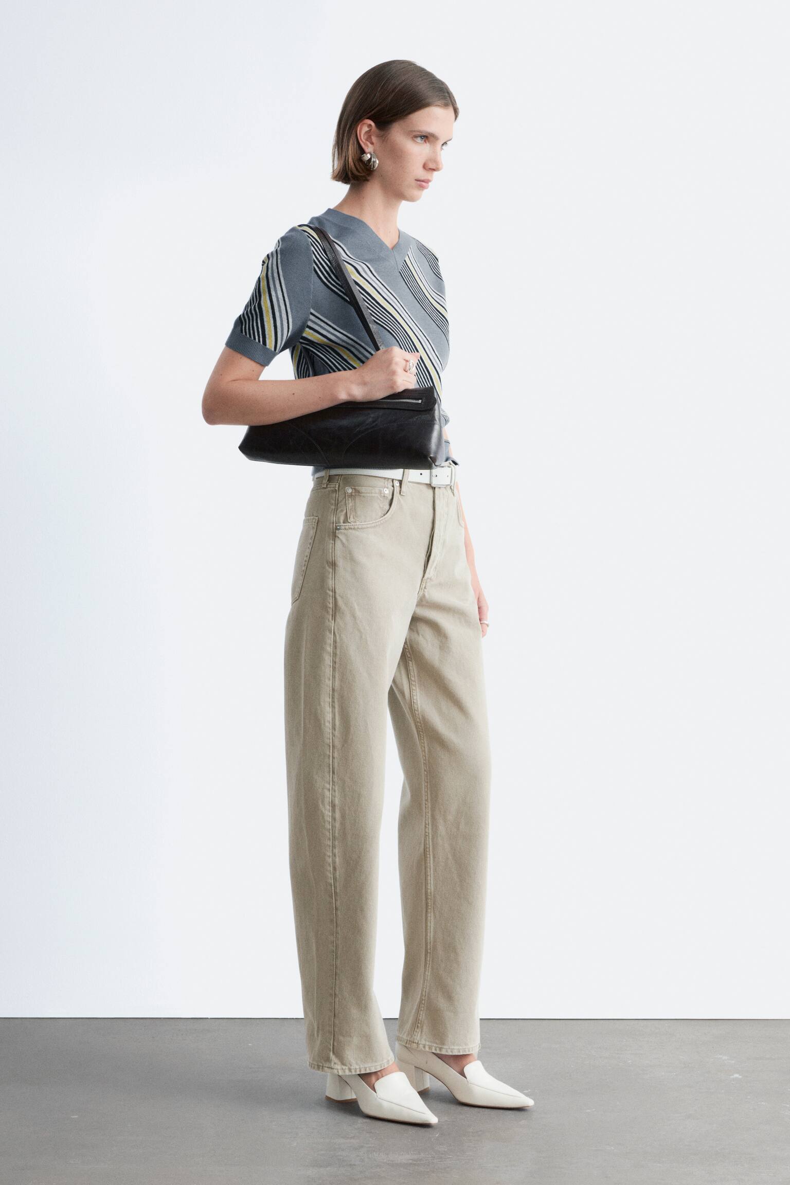 Barrel Leg Jeans - Ljus kaki/Mellanblå/Rostbrun/Mörkblå/Vit/Ljusblå - 8