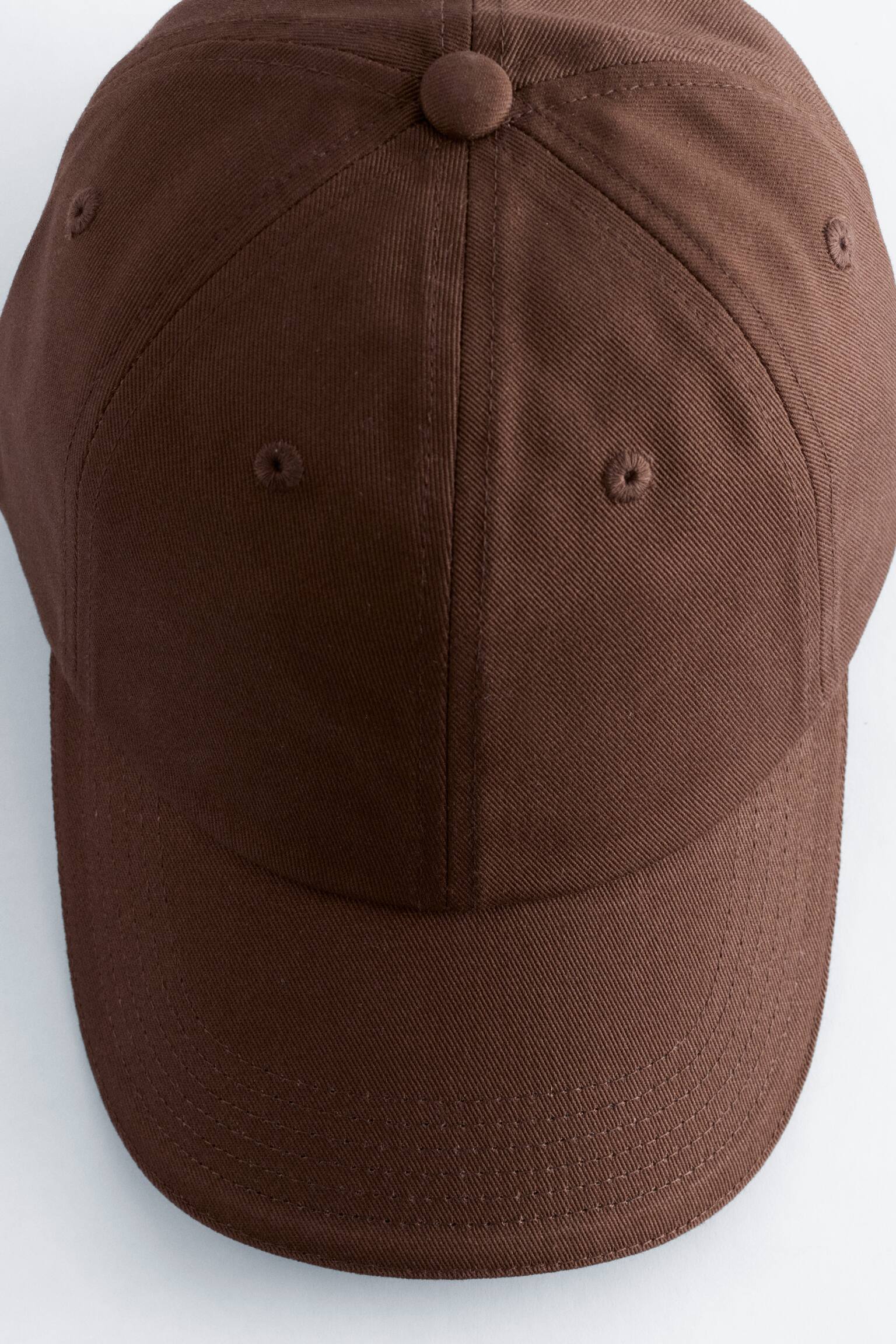 כובע בייסבול עשוי טוויל-כותנה - Dark Brown/Green - 3