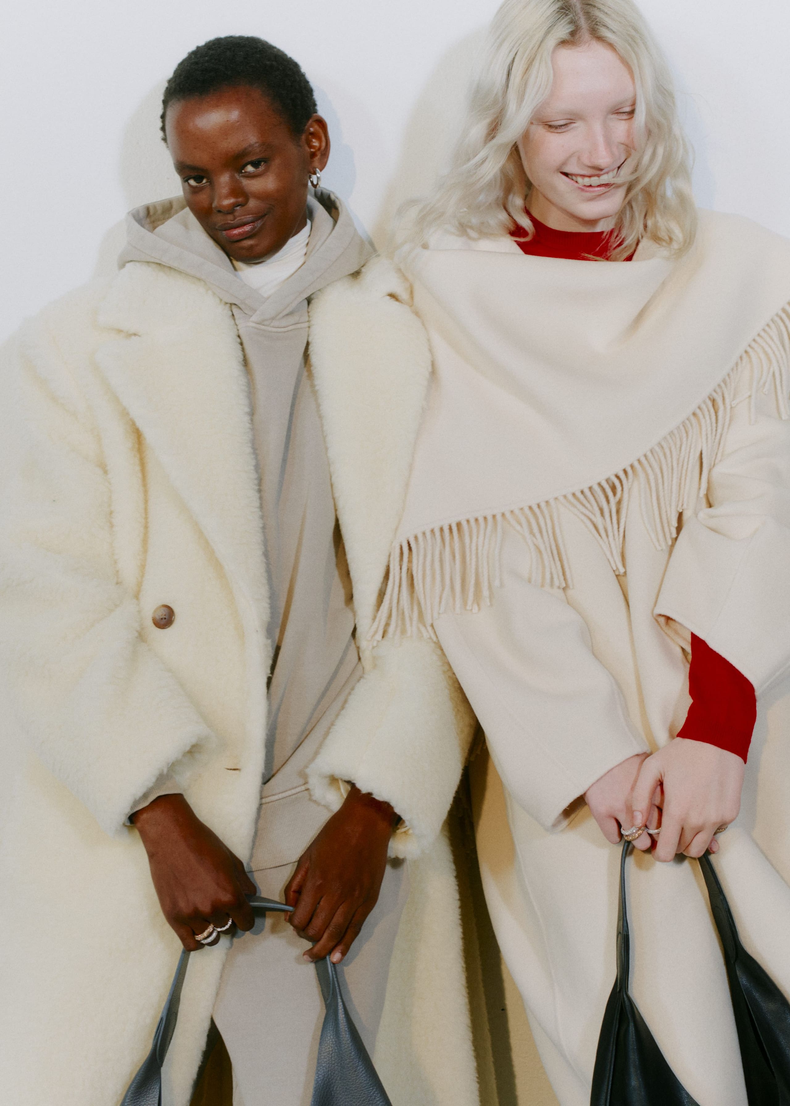 Image of Wool Shearling Maxi Coat