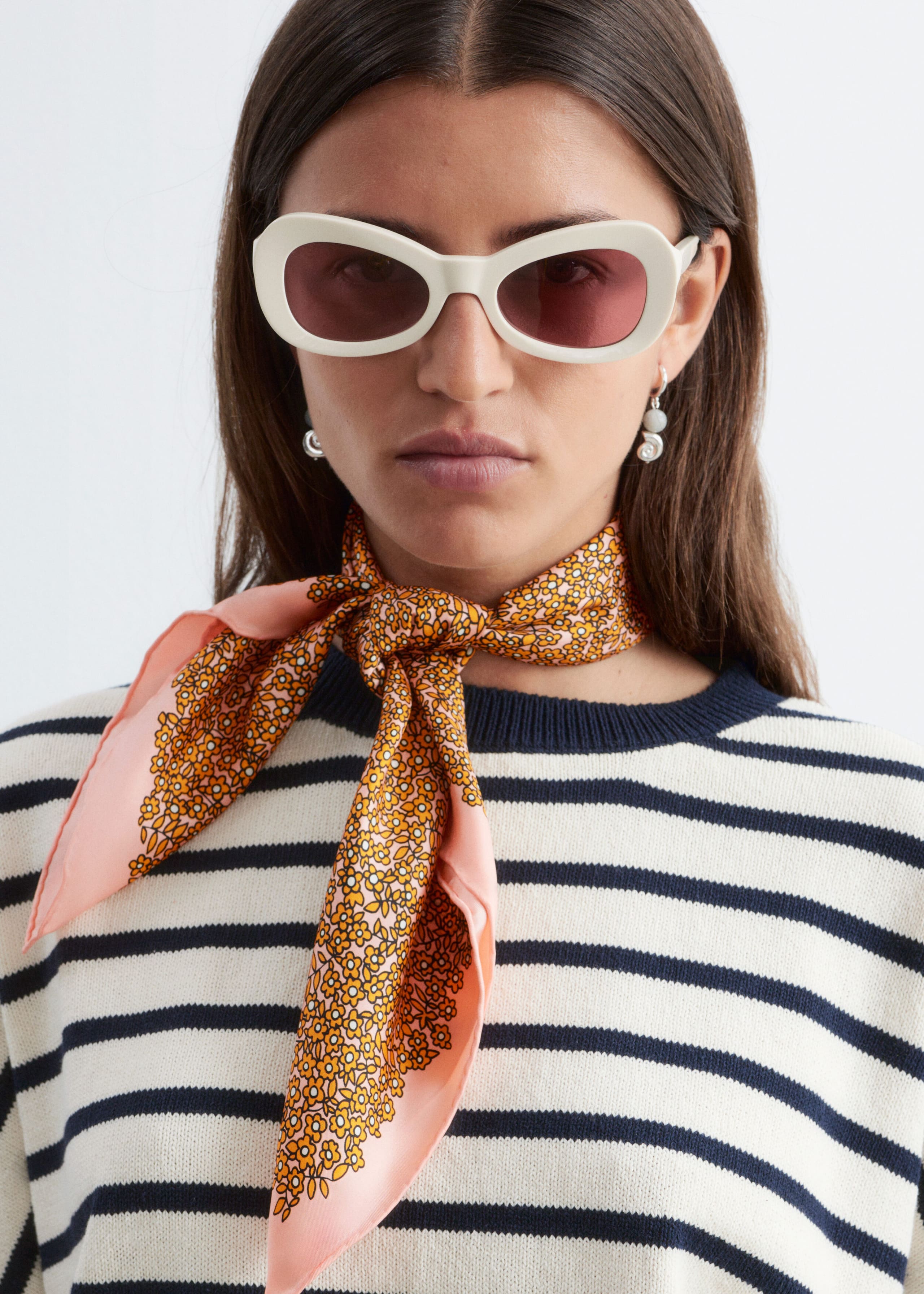 Image of Pañuelo estampado de seda