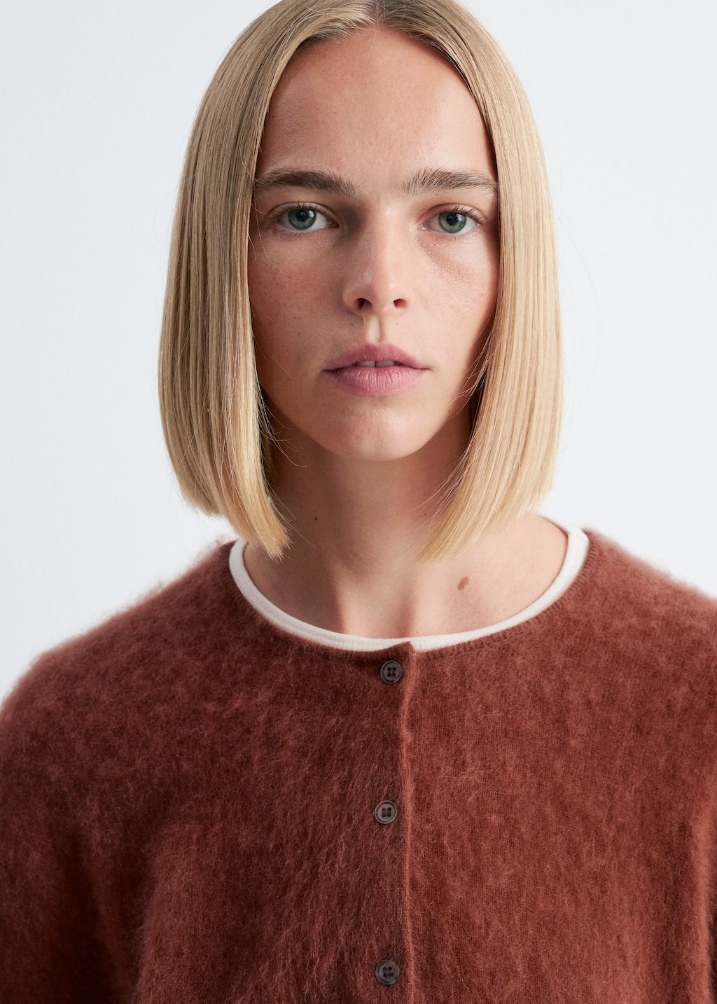 Image of Knitted Cashmere Cardigan