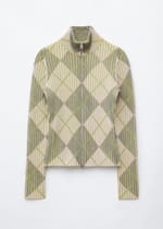 Beige/Green/Checked
