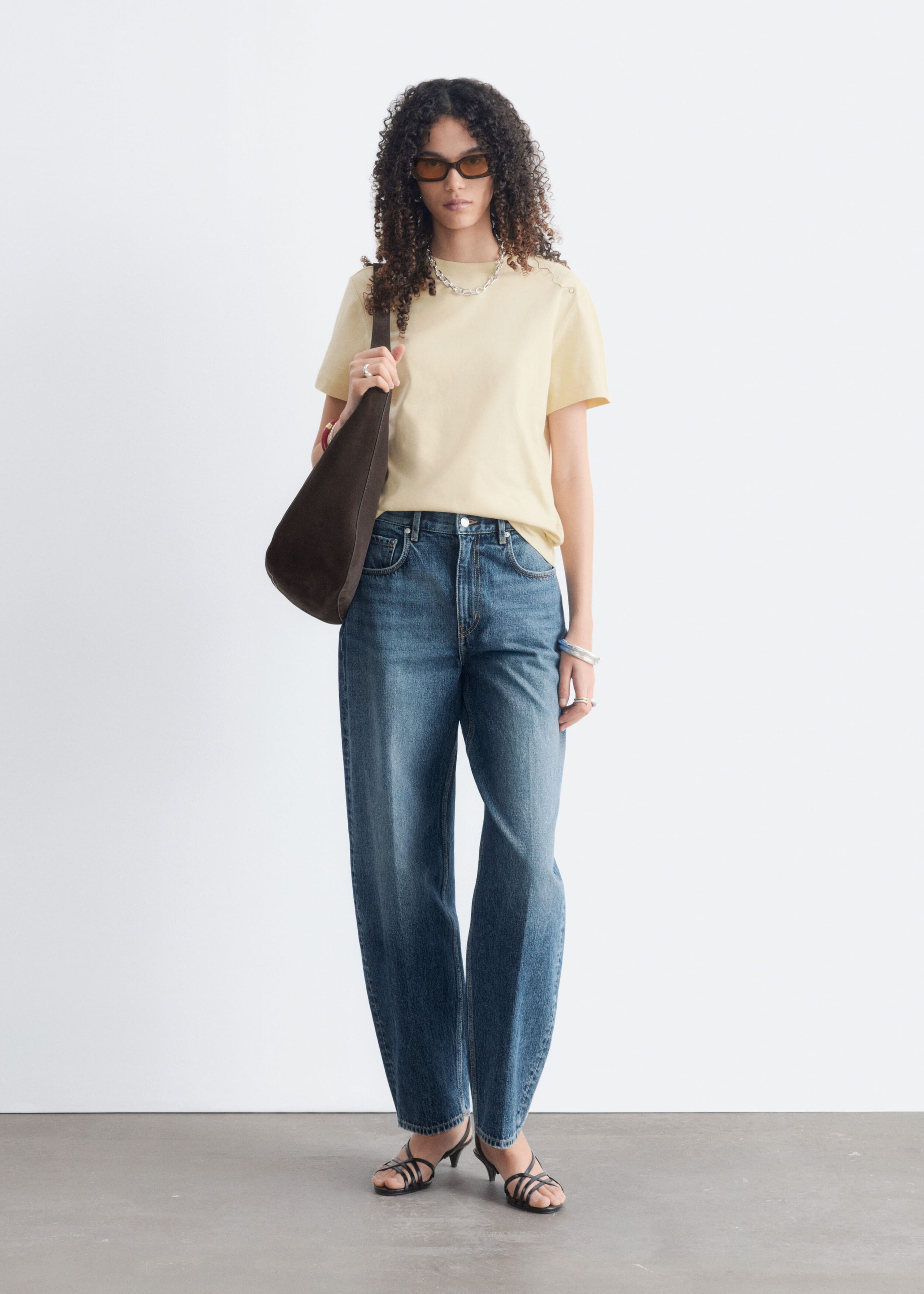 Cotton Crew-Neck T-Shirt - Vanilla - Still Life