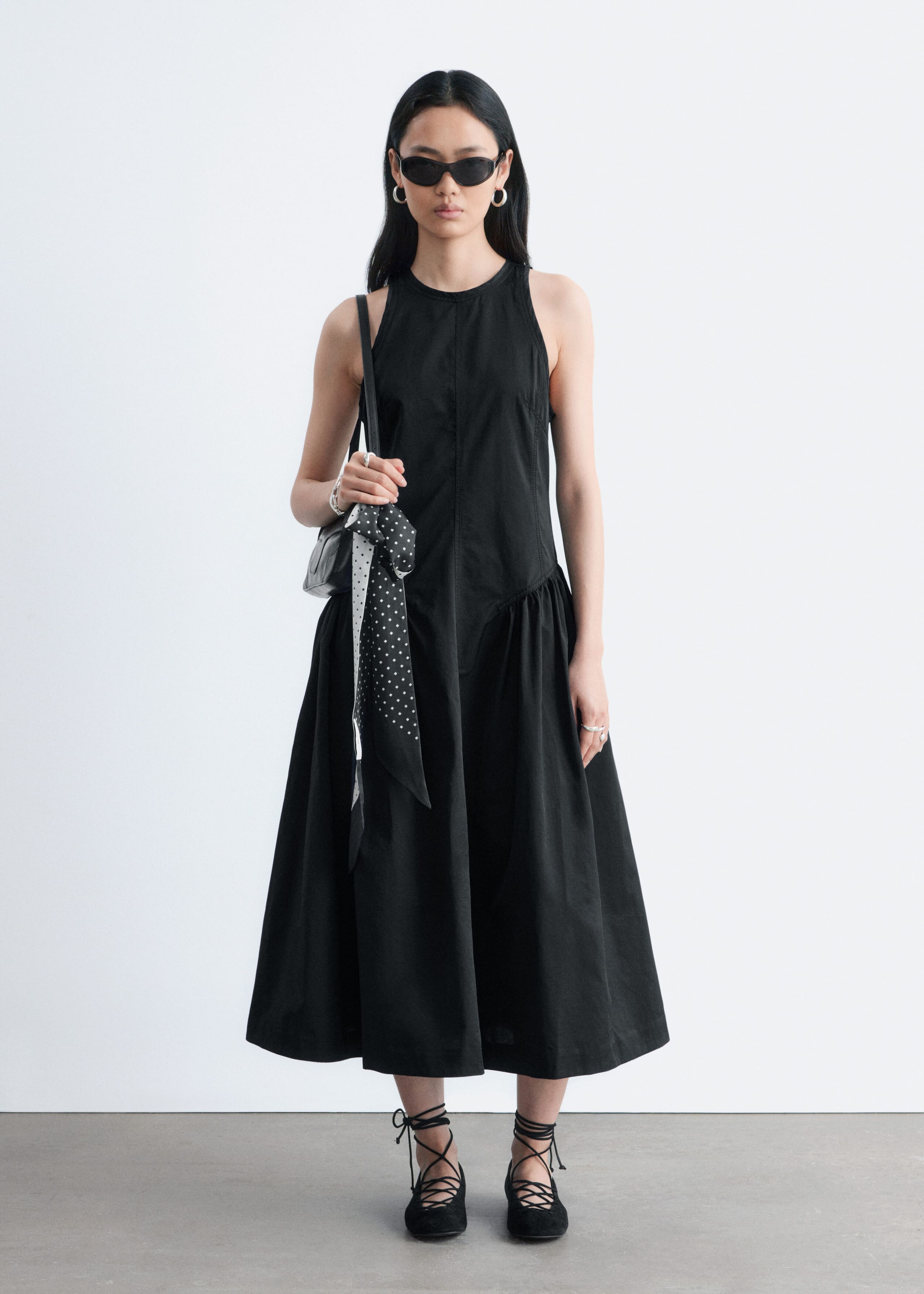 Image of Flared Midi Dress