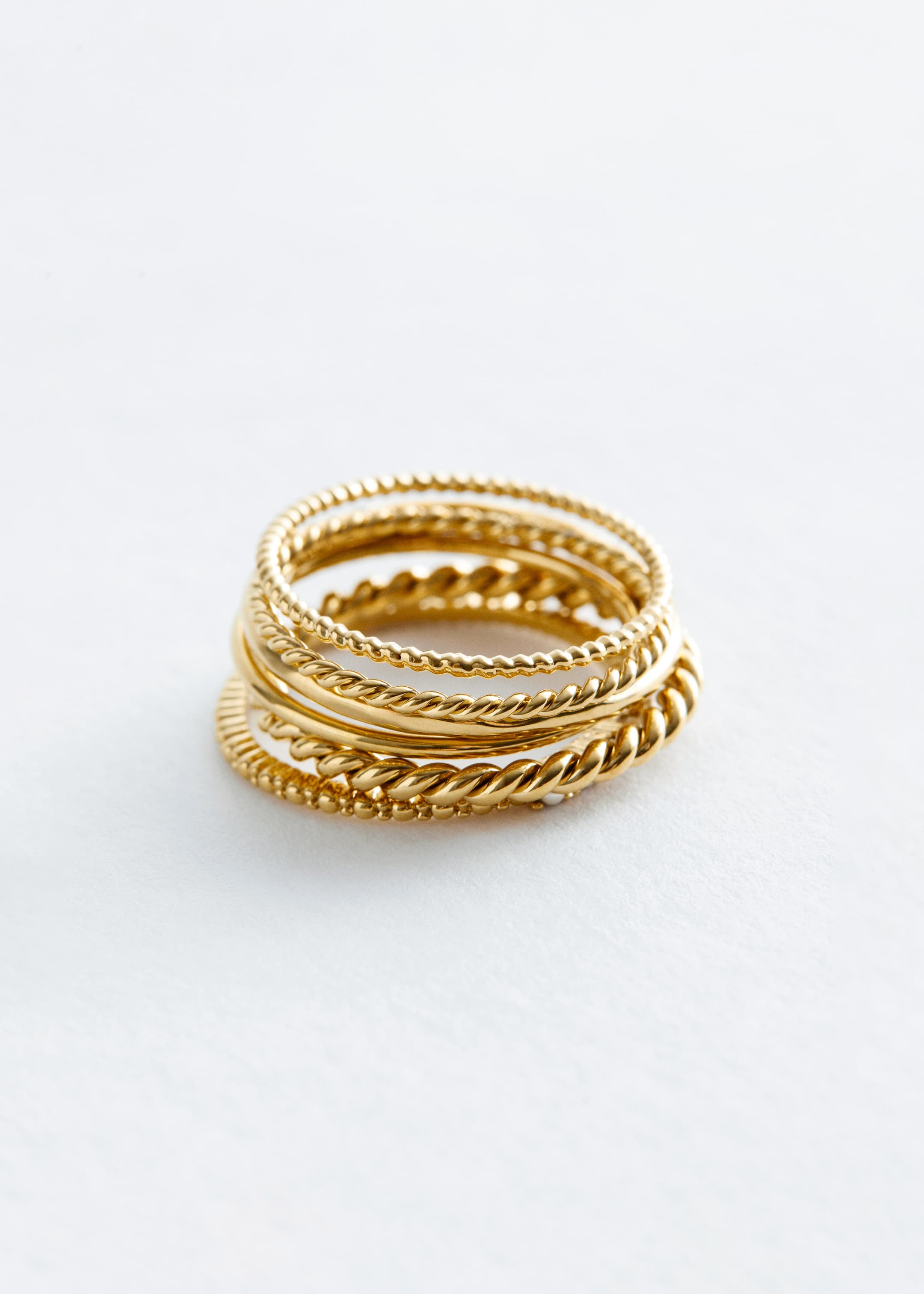 הצגת תמונה גדולה יותר: Gold-Tone Ring Set - זהב - Ladies | H&M IL 1