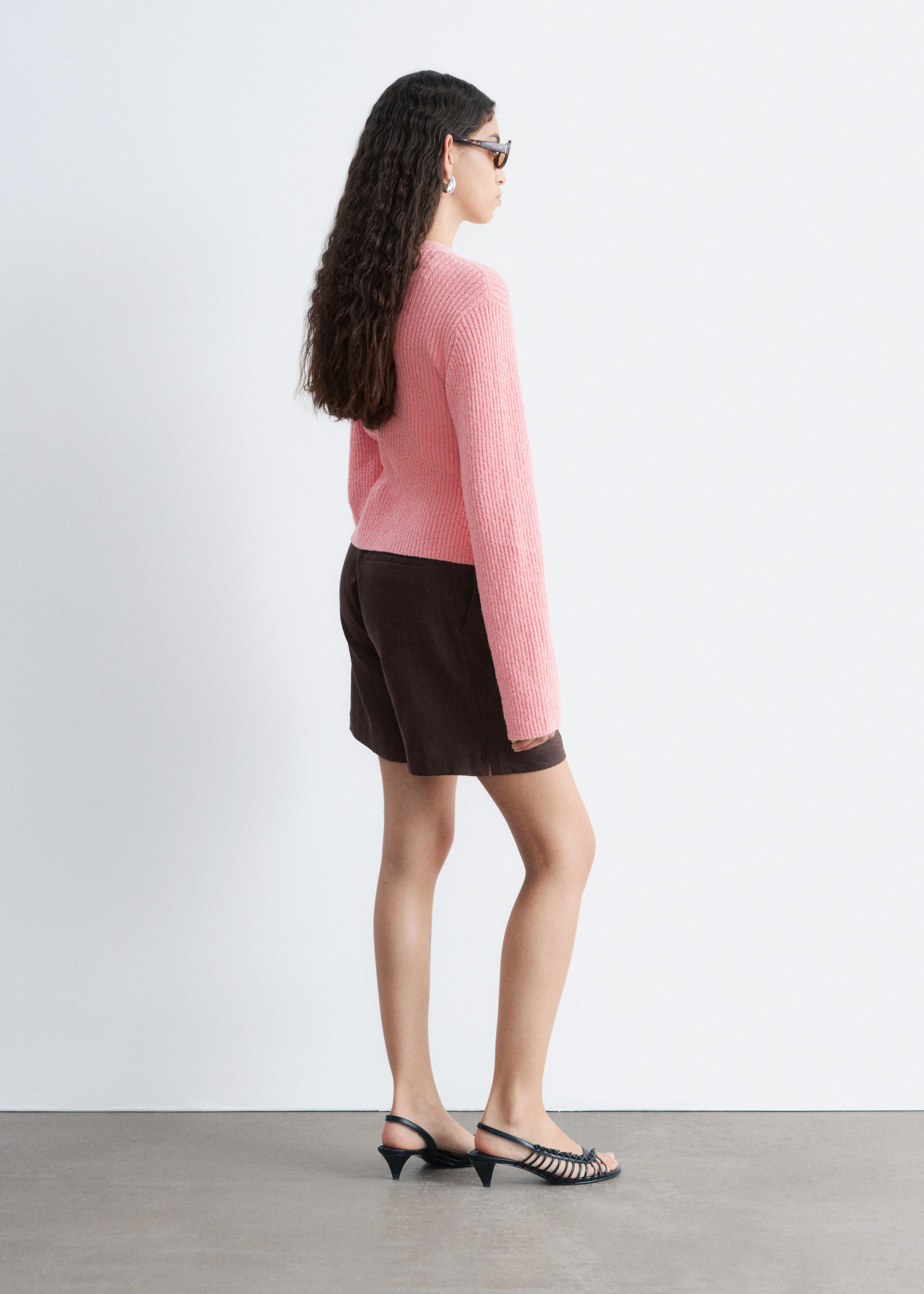 Image of Ribbed Cotton Cardigan