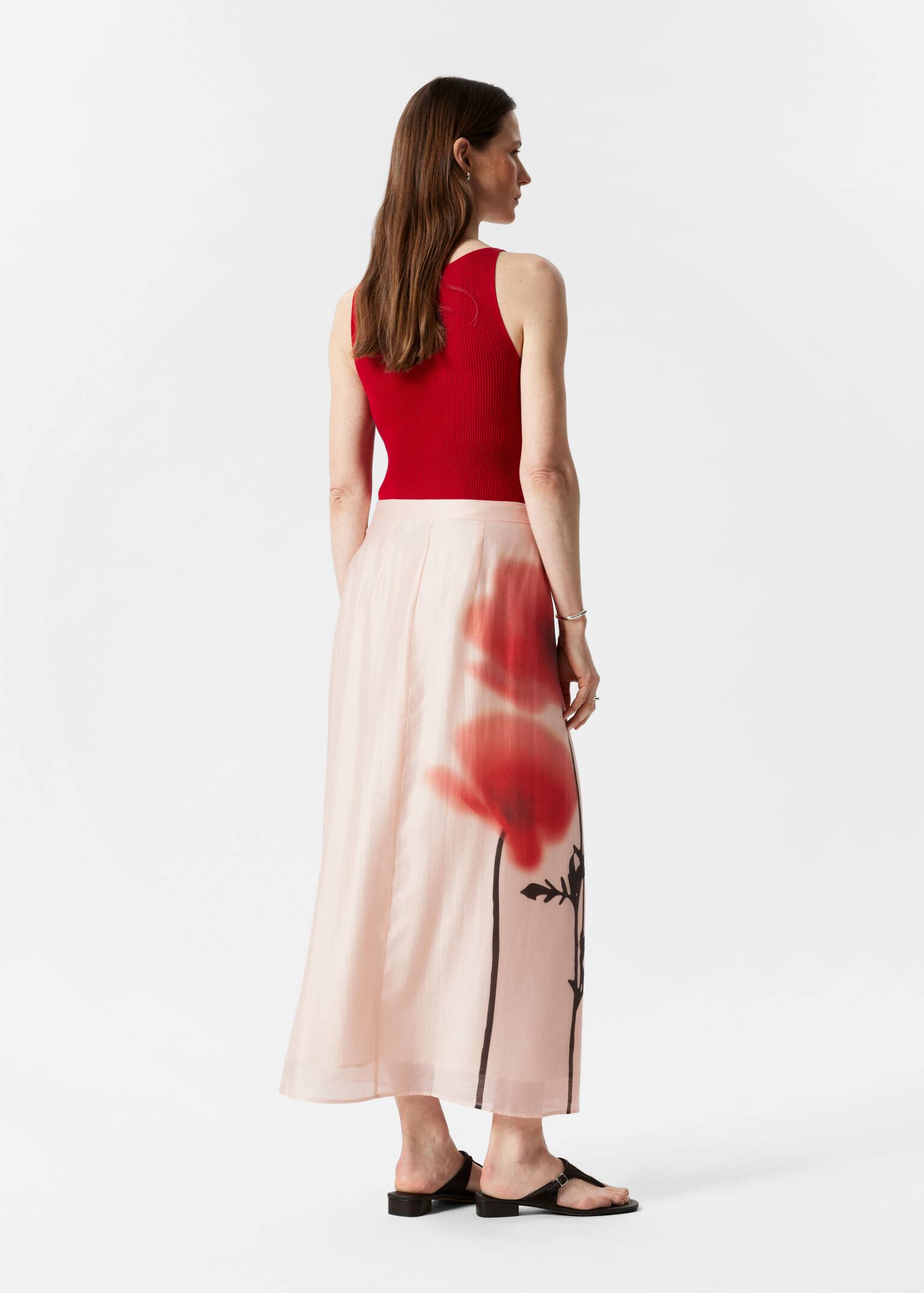 Maxi gonna a portafoglio - Rosa/Rosso - 4