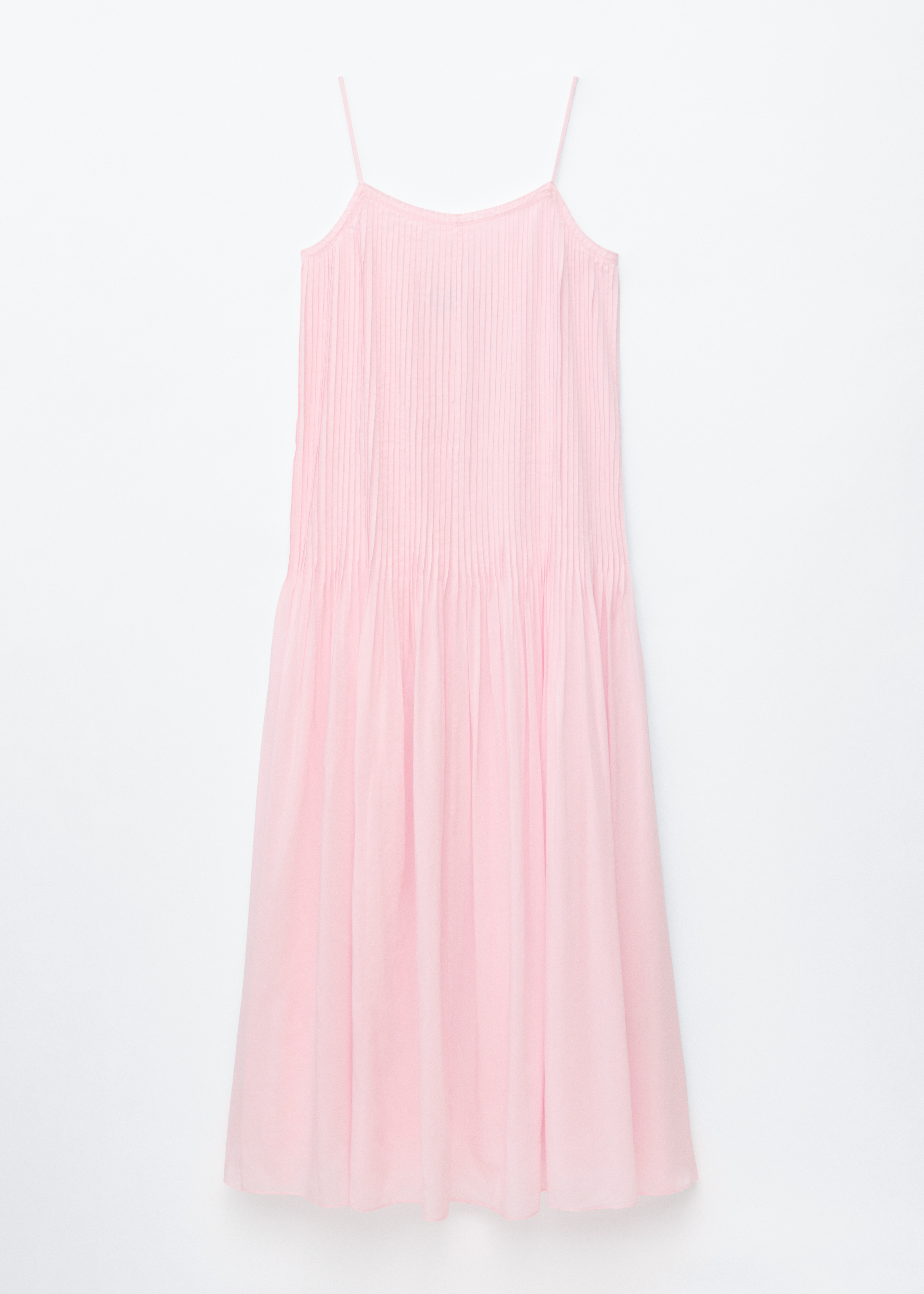 Maxivestido con corpiño plisado - Rosa/Amarillo cálido/Floral