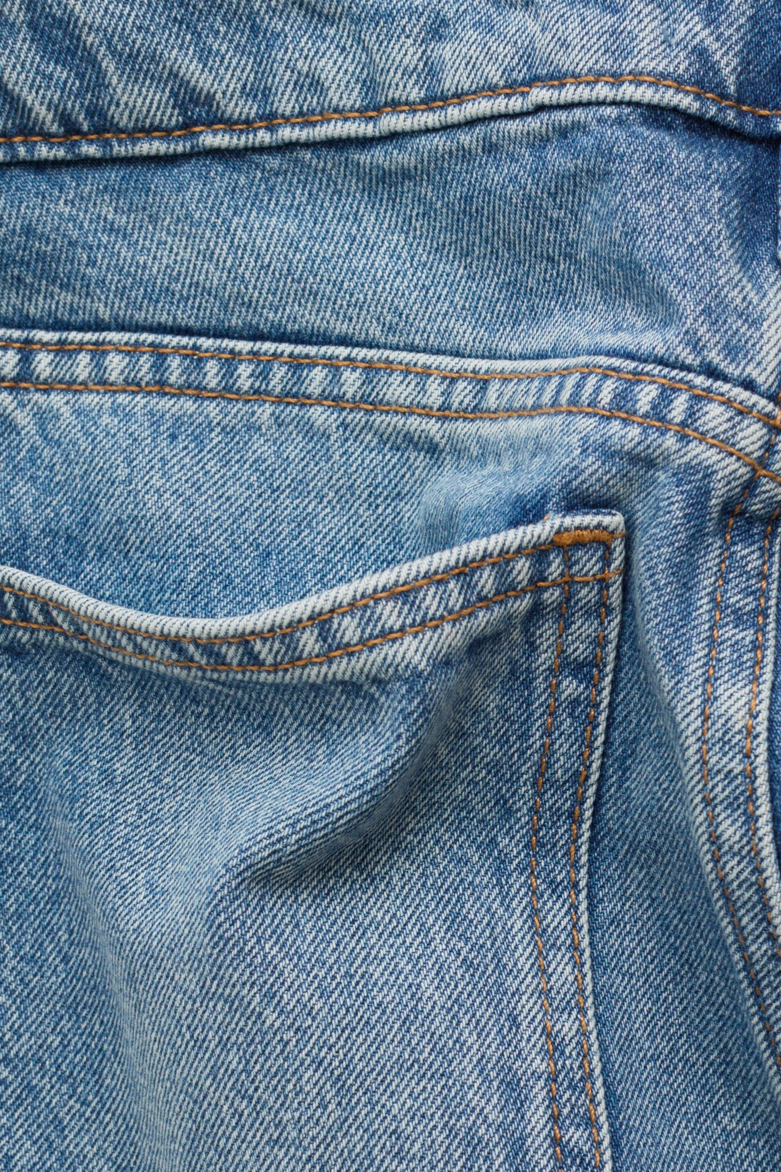 Jeans a gamba dritta - Blu polvere/Grigio chiaro - 8