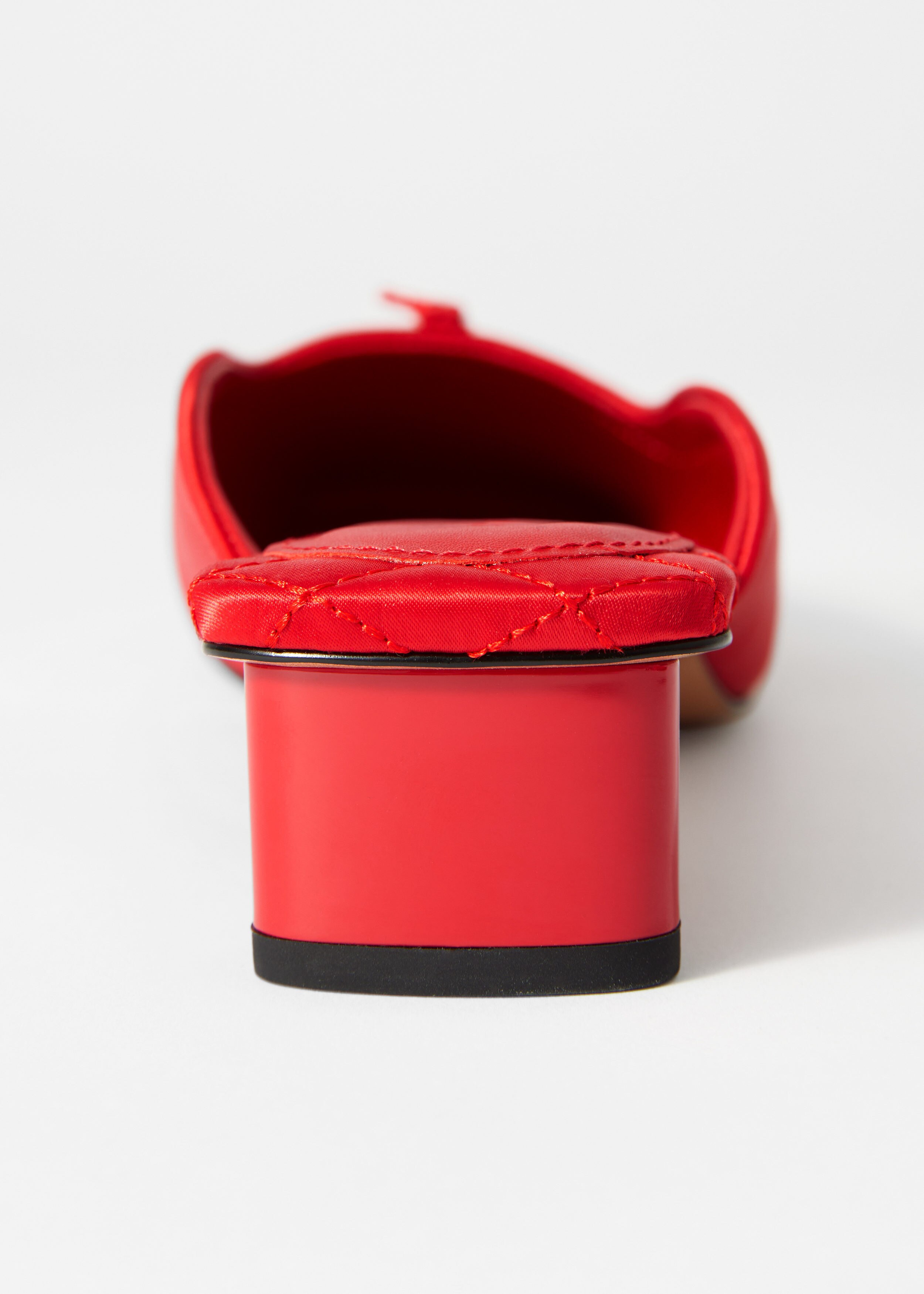 Square-Toe Satin Mules - Ruby Red - Shoes - & Other Stories US