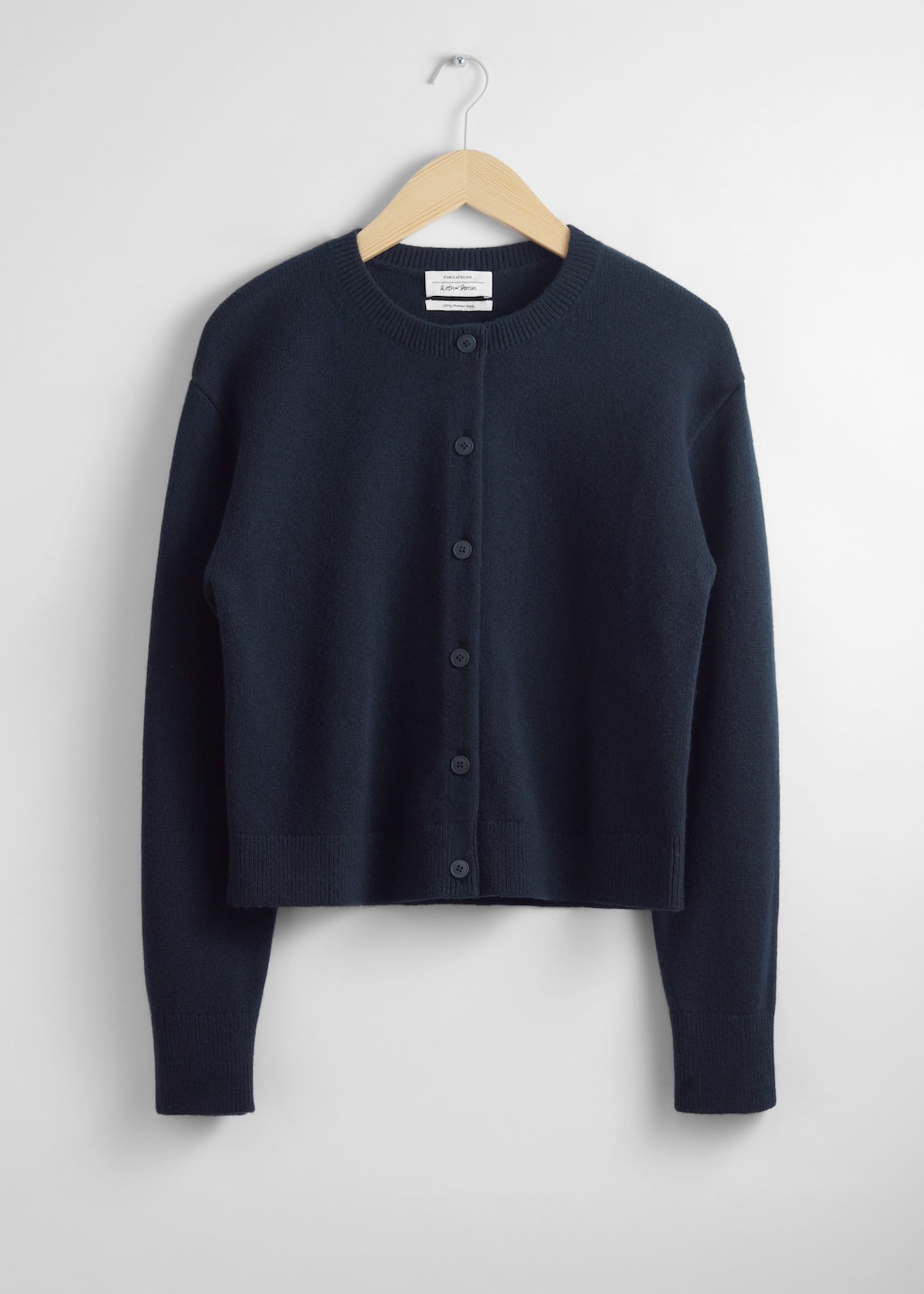 Boxy Merino Wool Cardigan - Cream - Still Life
