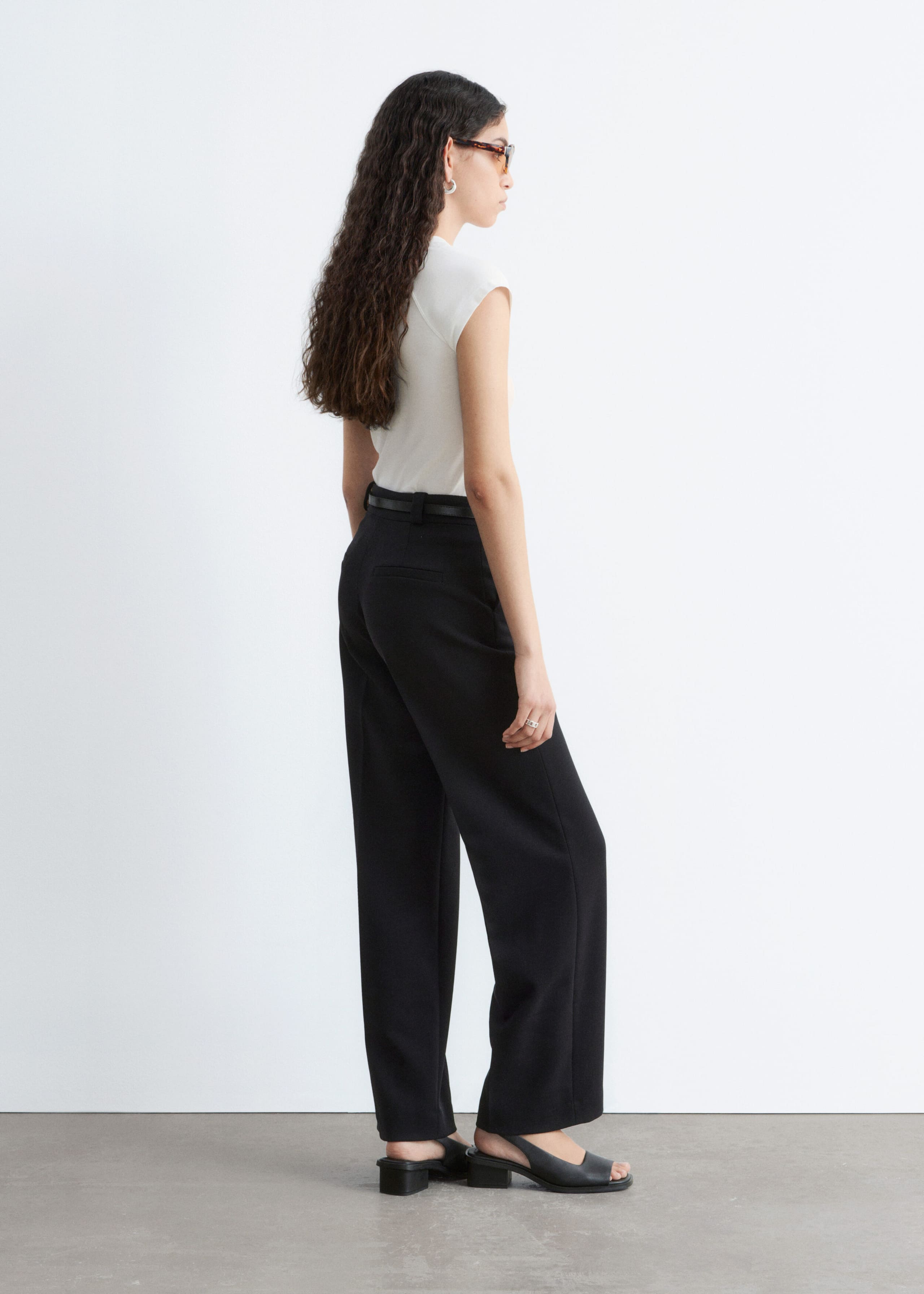 Image of Straight Press-Crease Trousers