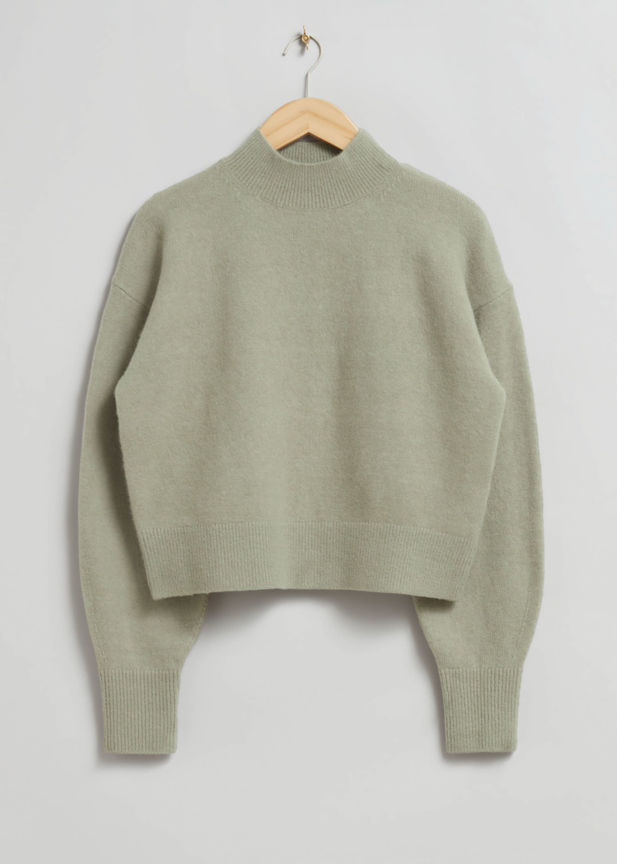 Agrandir l'image: Pull à col montant - Kaki clair - FEMME | H&M FR 1