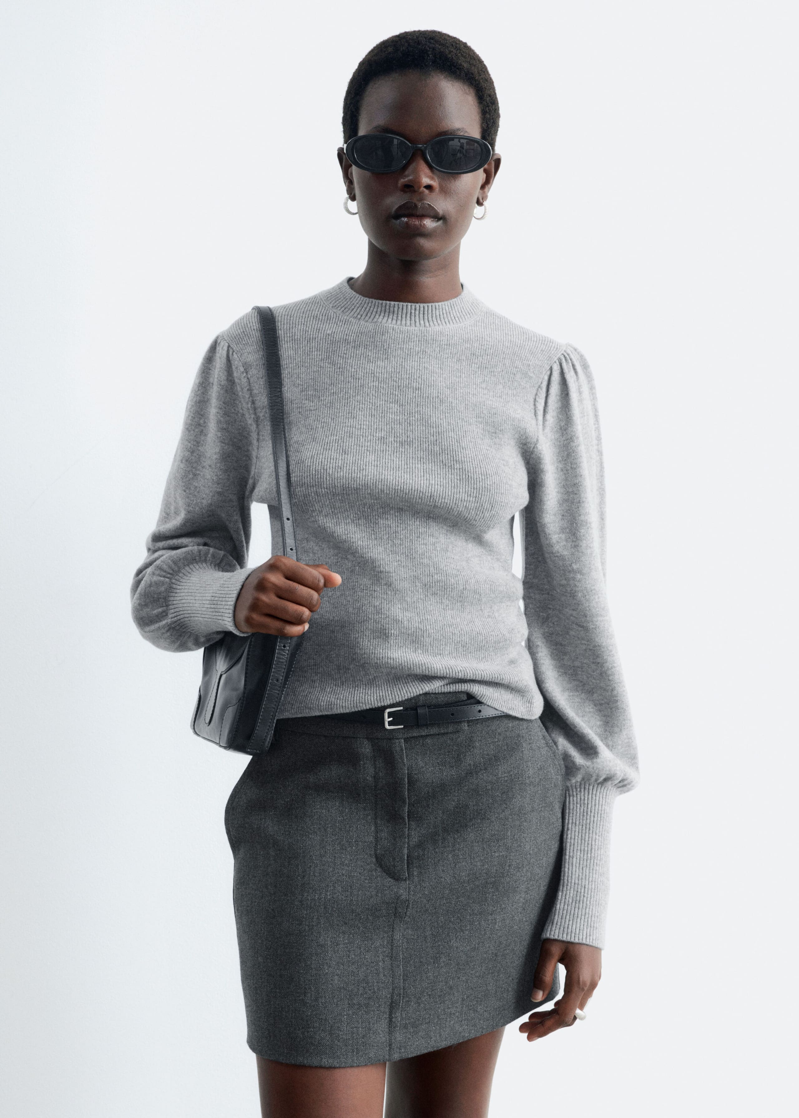 Wollen top - Grijs - Lookbook