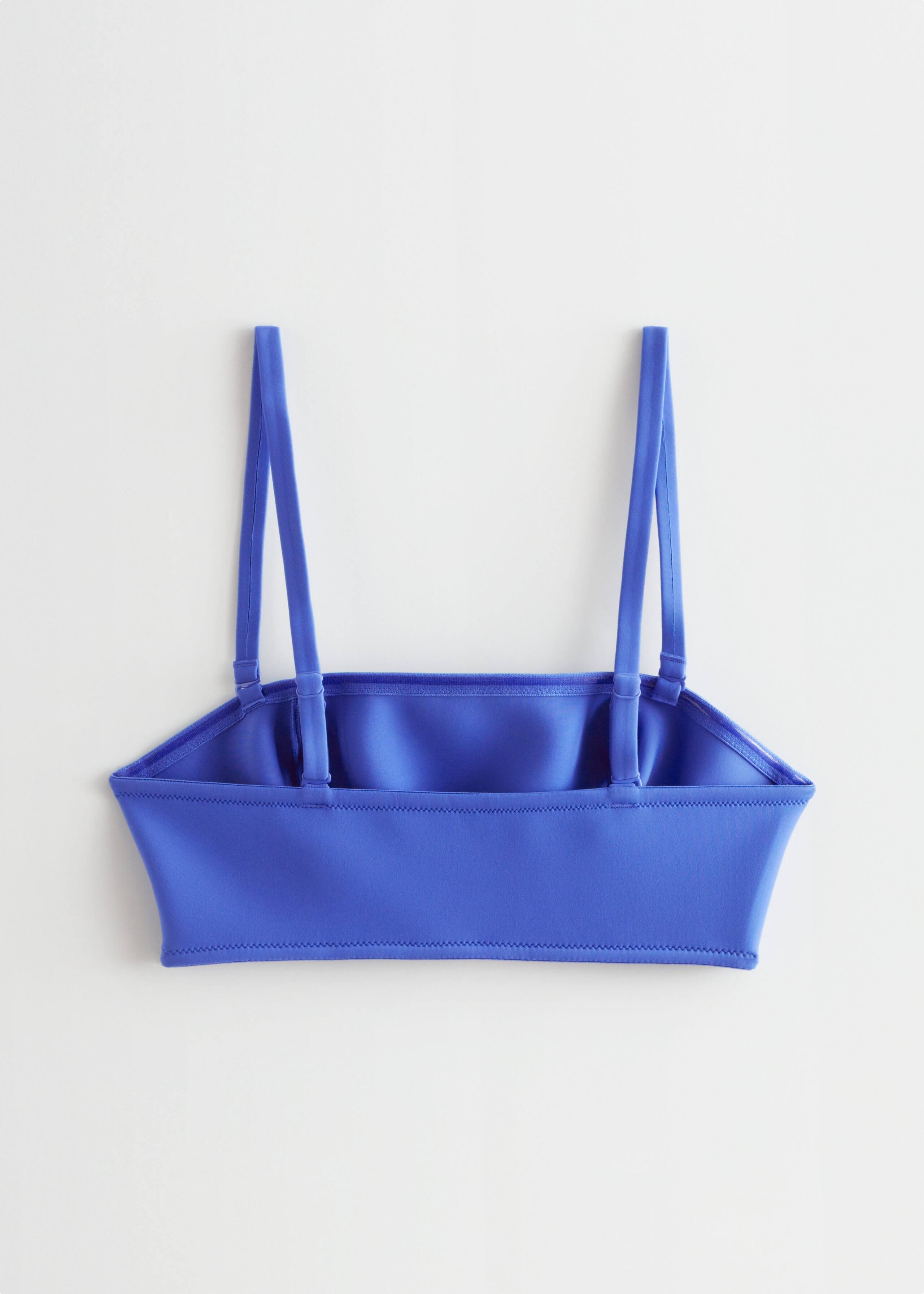 Technical Finish Bandeau Bikini Top - Blue - Still Life