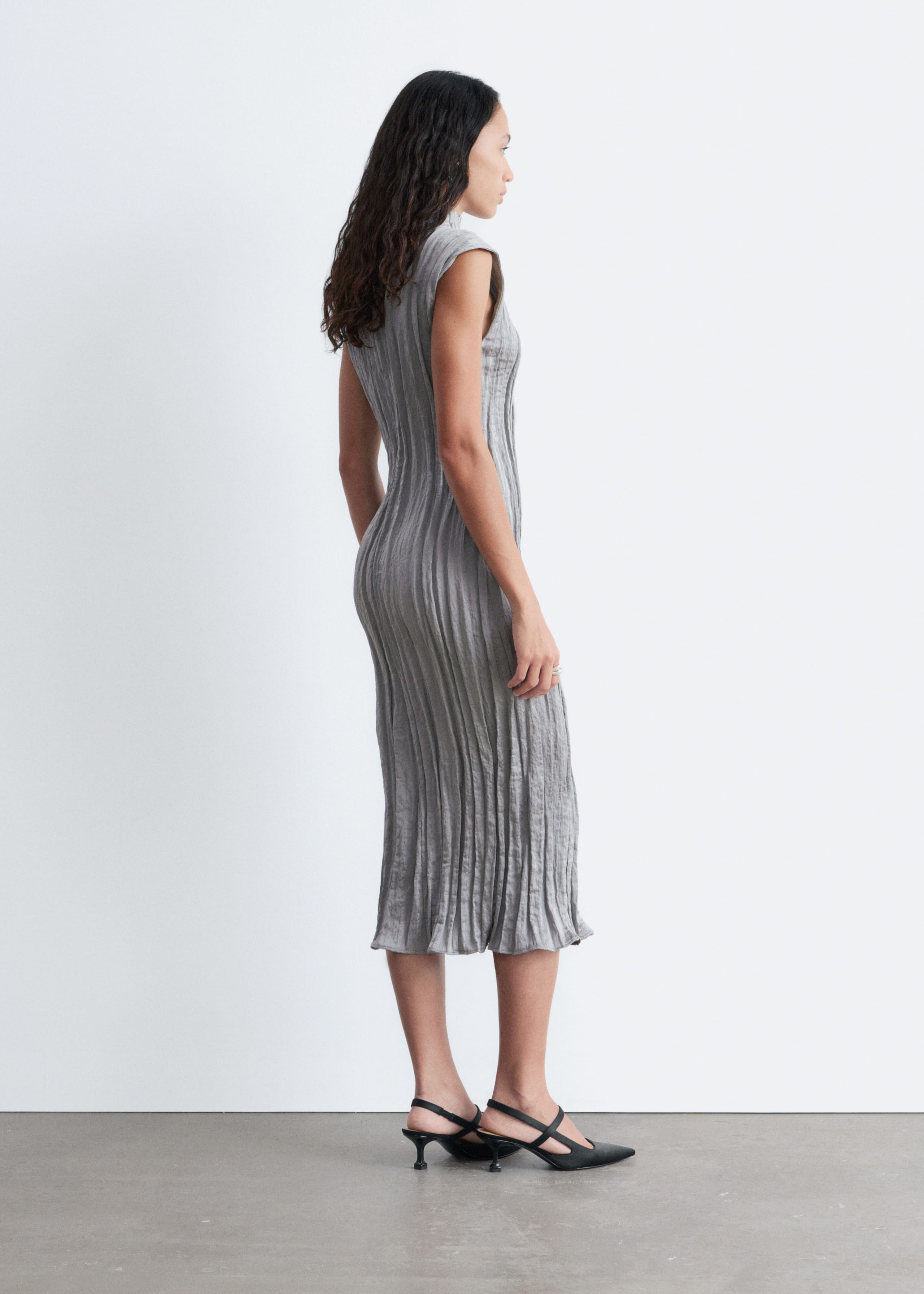 Image of Crêpe Midi Dress