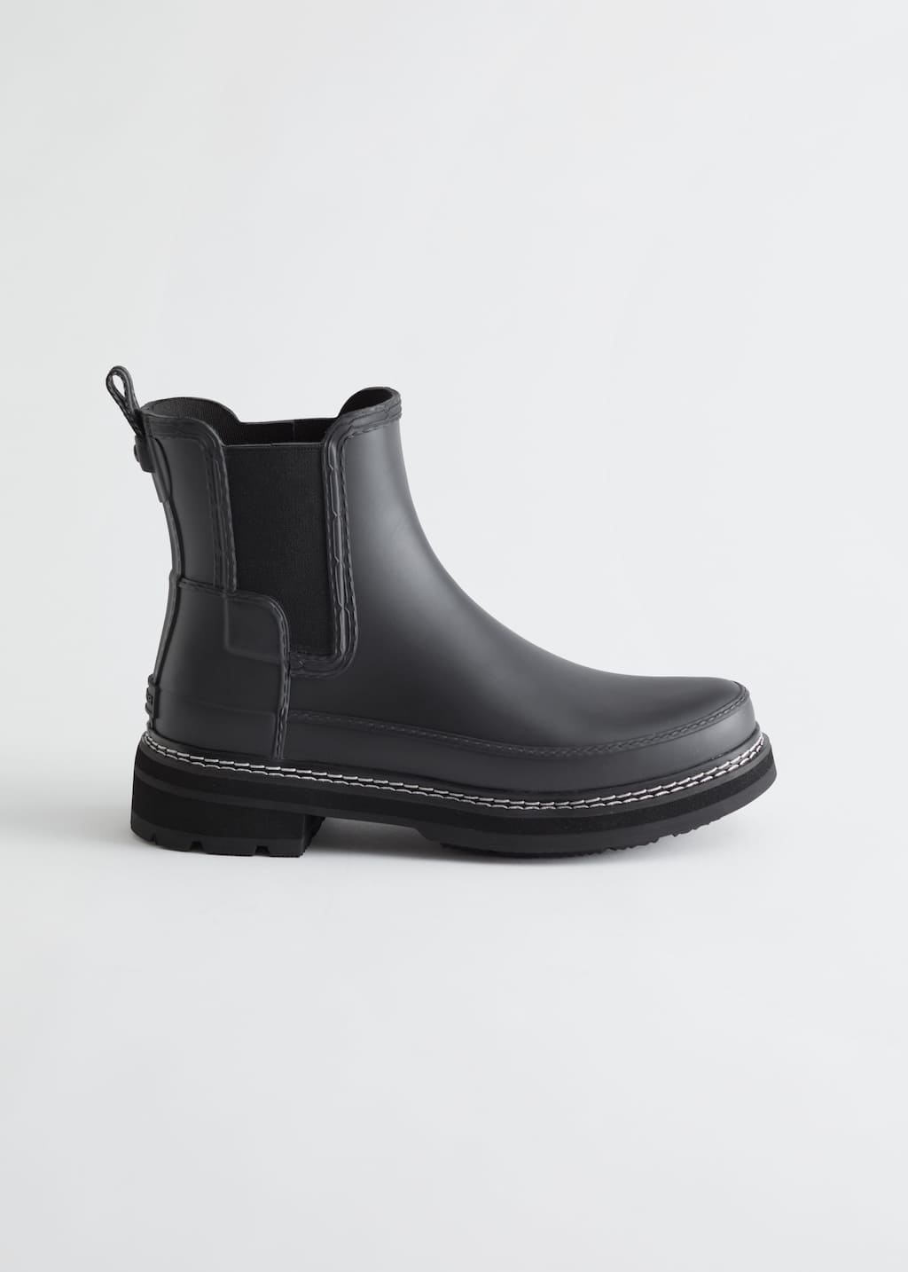 Hunter Refined Stitch Chelsea Boots - Black - Bodegón