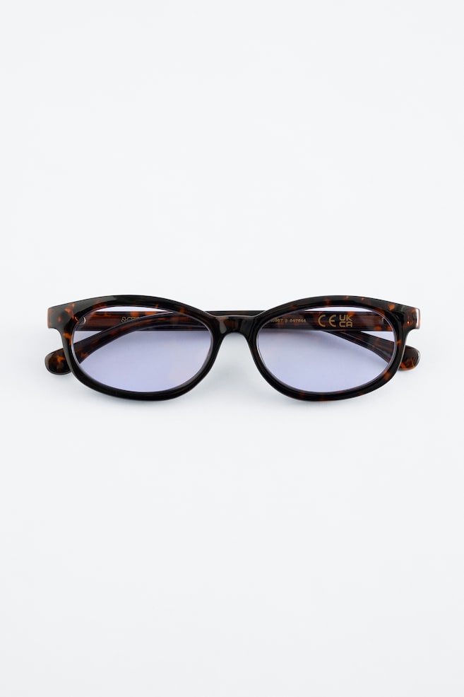 Narrow Rectangle Sunglasses - Tortoise Brown/Stone - 1