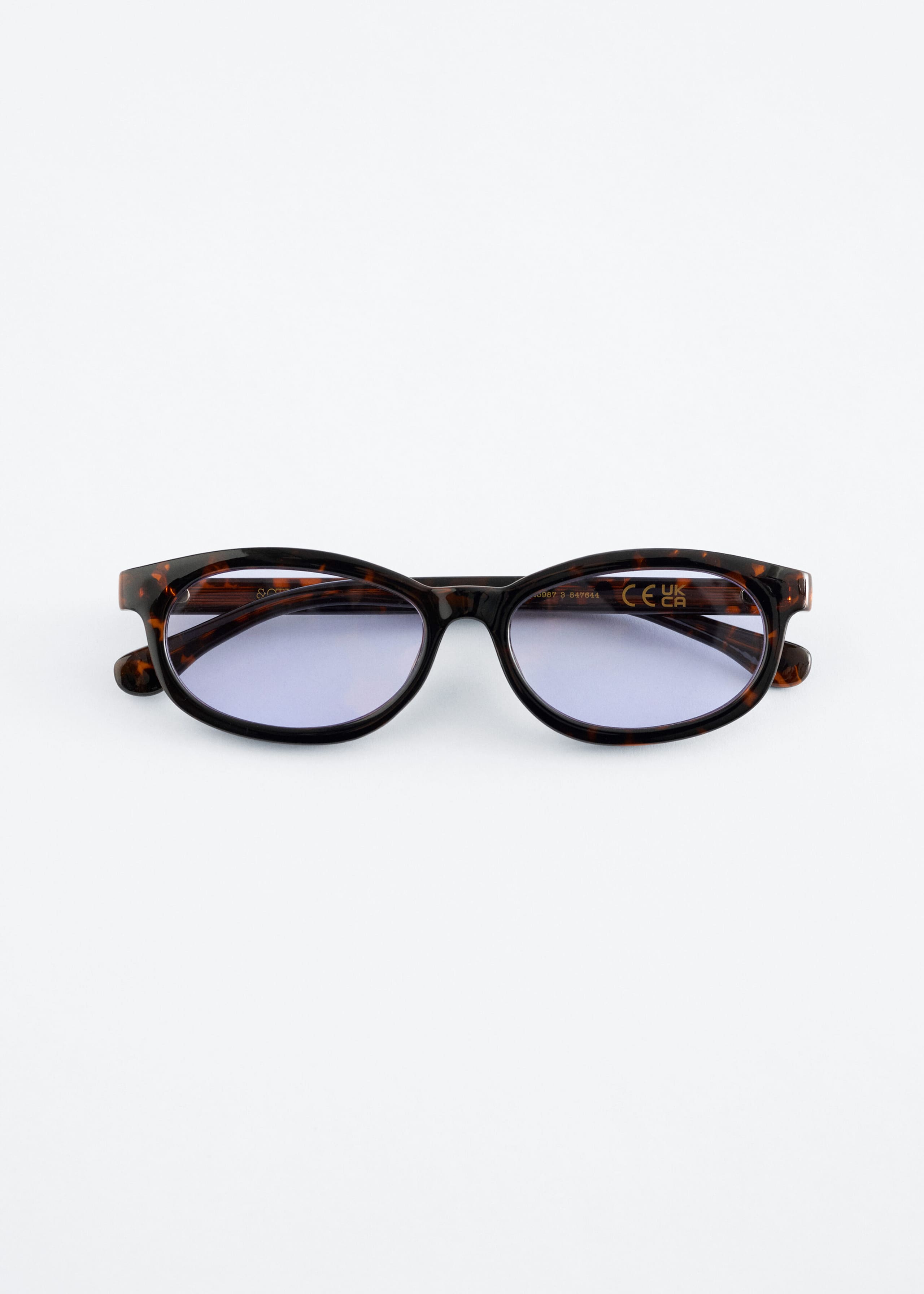 Narrow Rectangle Sunglasses - Stone - Still Life