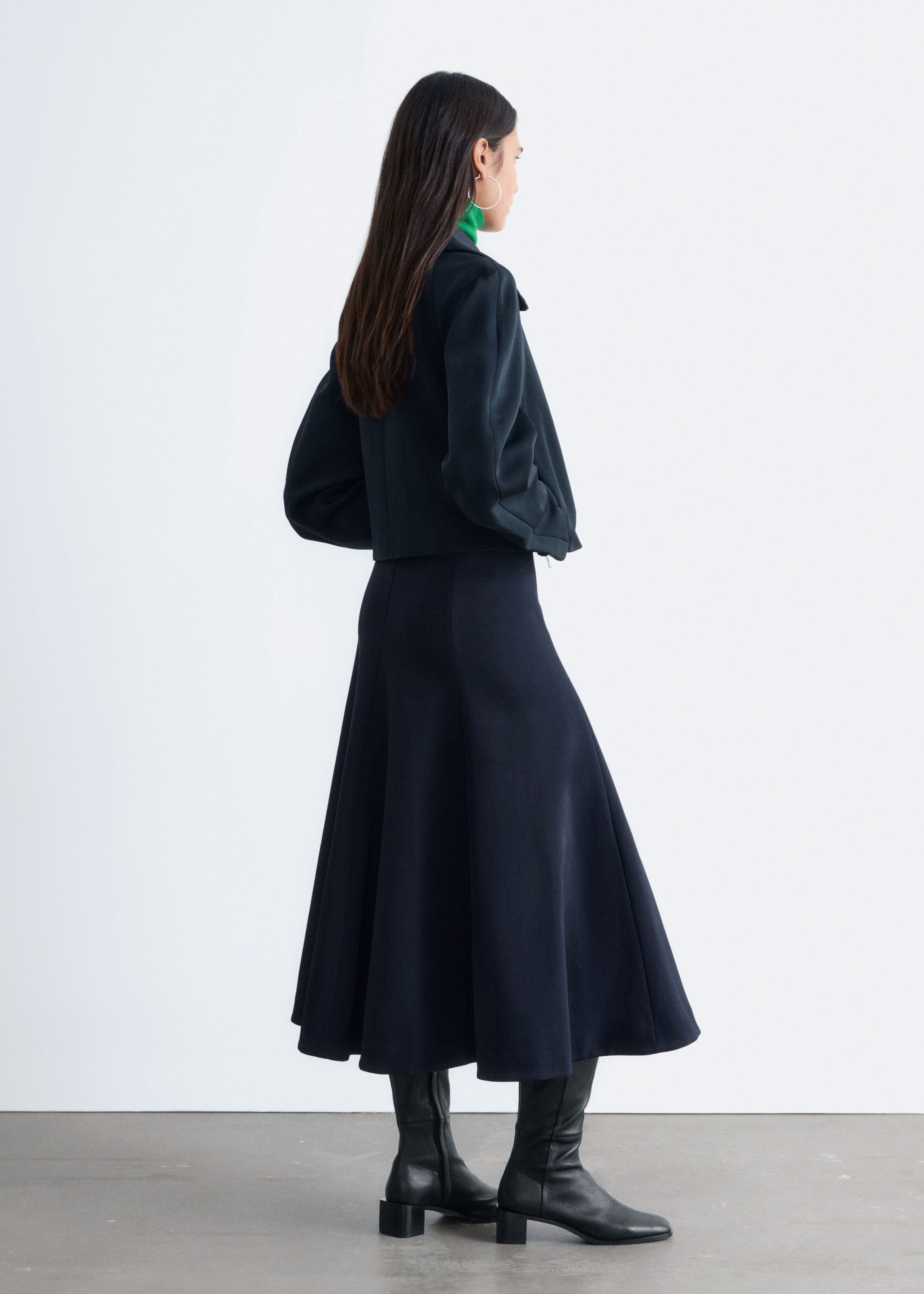 Image of Sculptural-Sleeve Jacket