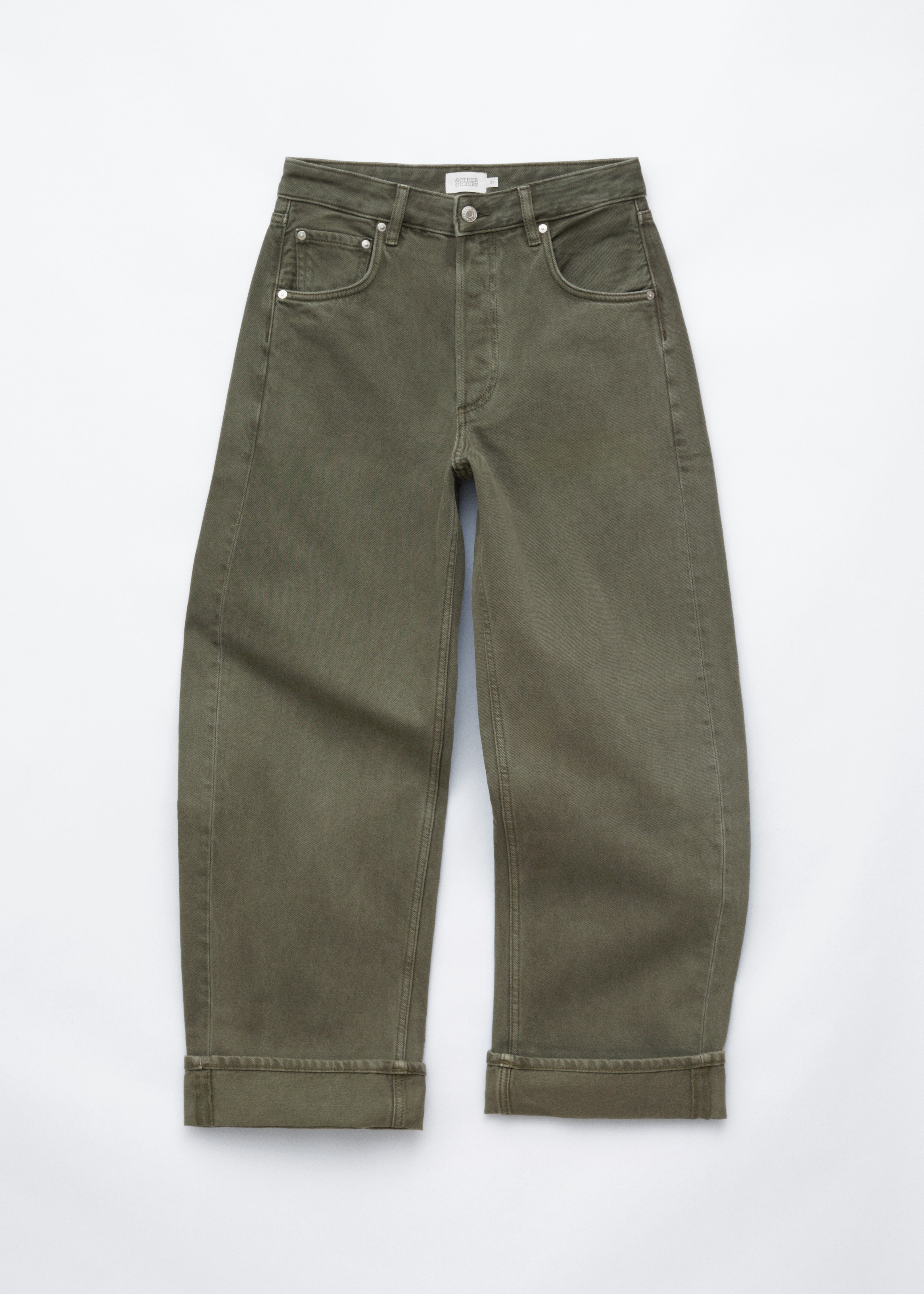 Jeans barrel - Verde scuro/Grigio vintage/Avena/Blu medio/Rosso/Marrone scuro/Crema/Azzurro/Nero/Bianco