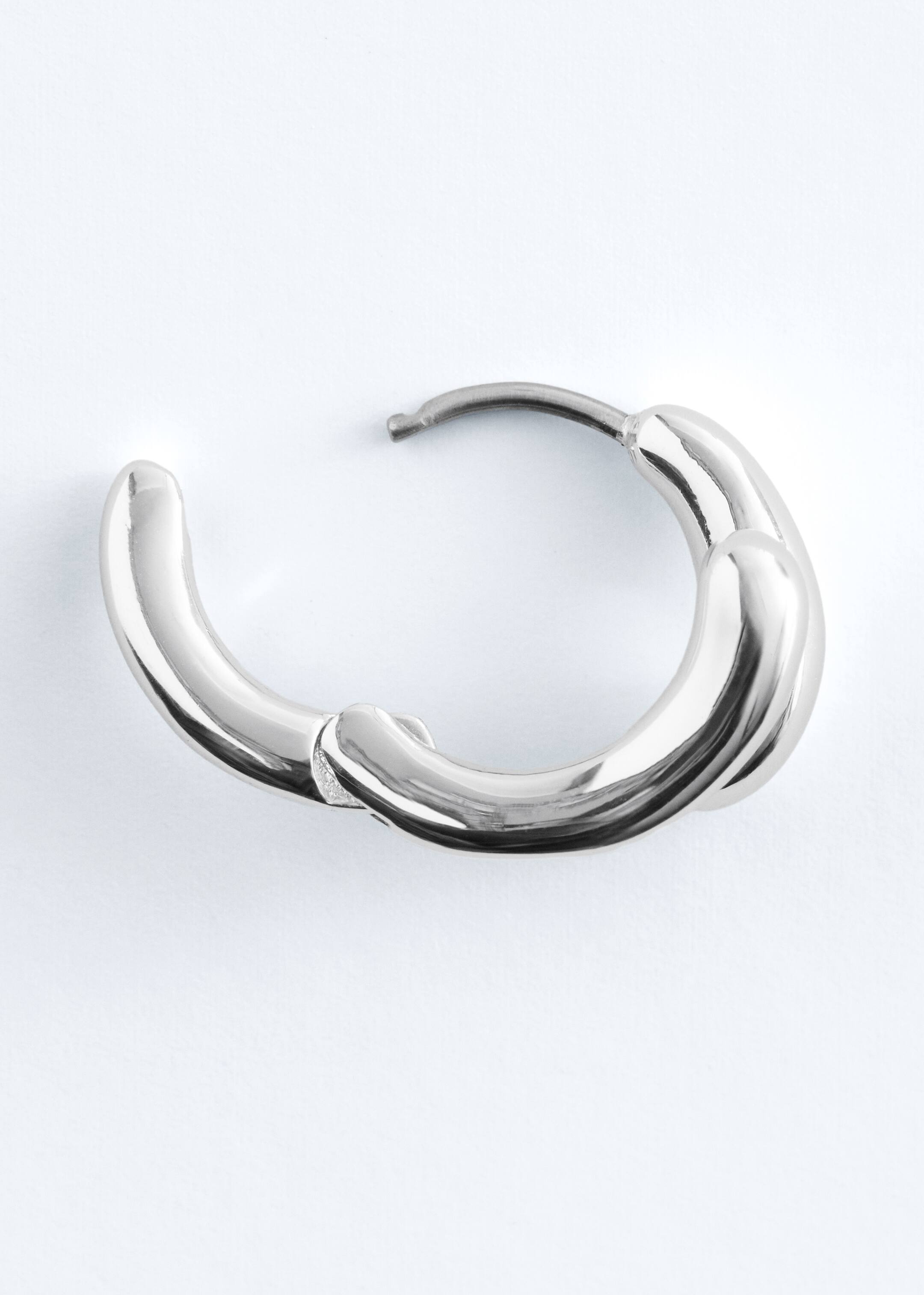 View larger image: Two-Part Hoop Earrings - Silver - Ladies | H&M GB 3