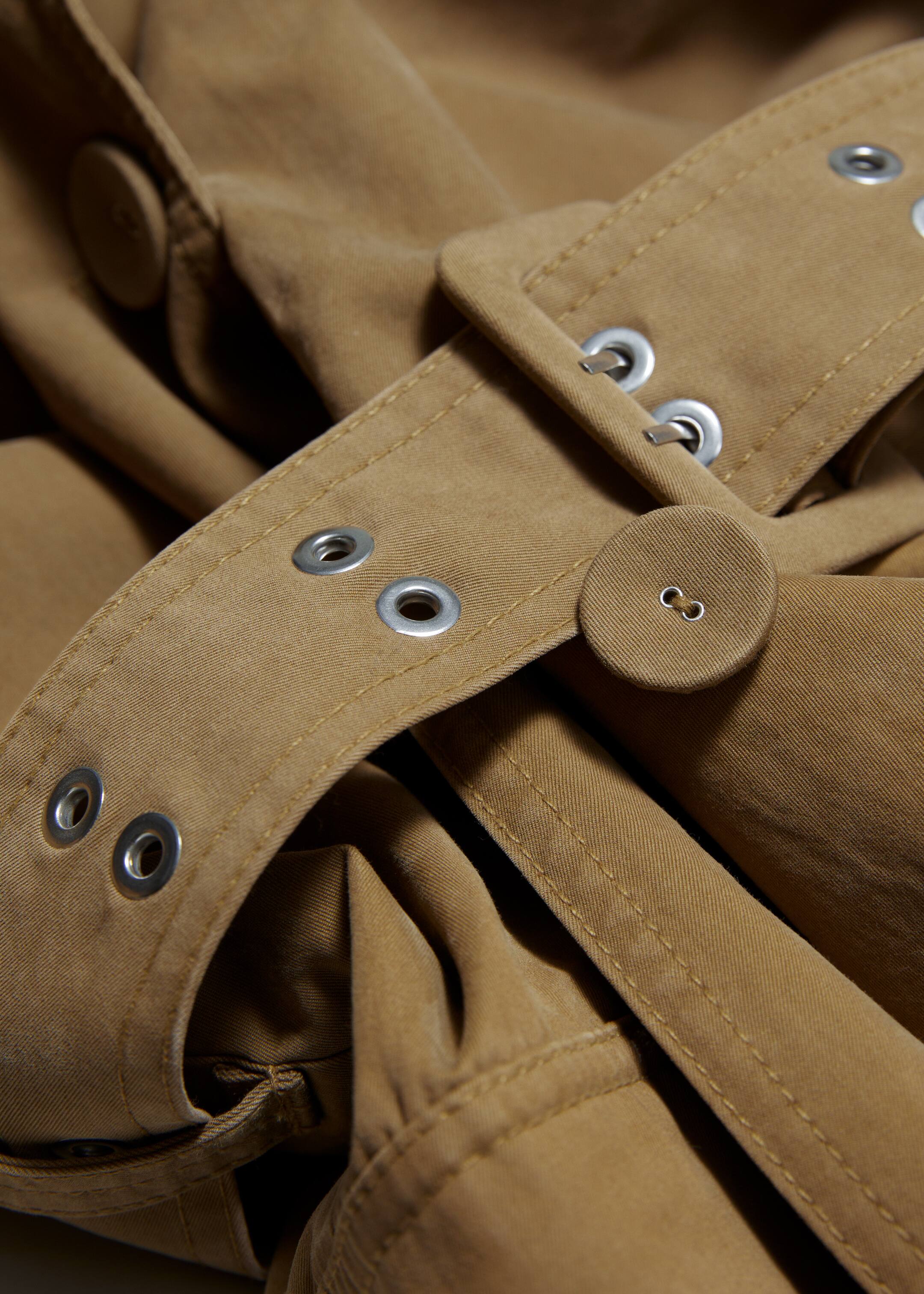 Se større billede: Trenchcoat med flaplommer - Mørk beige - DAME | H&M DK 3