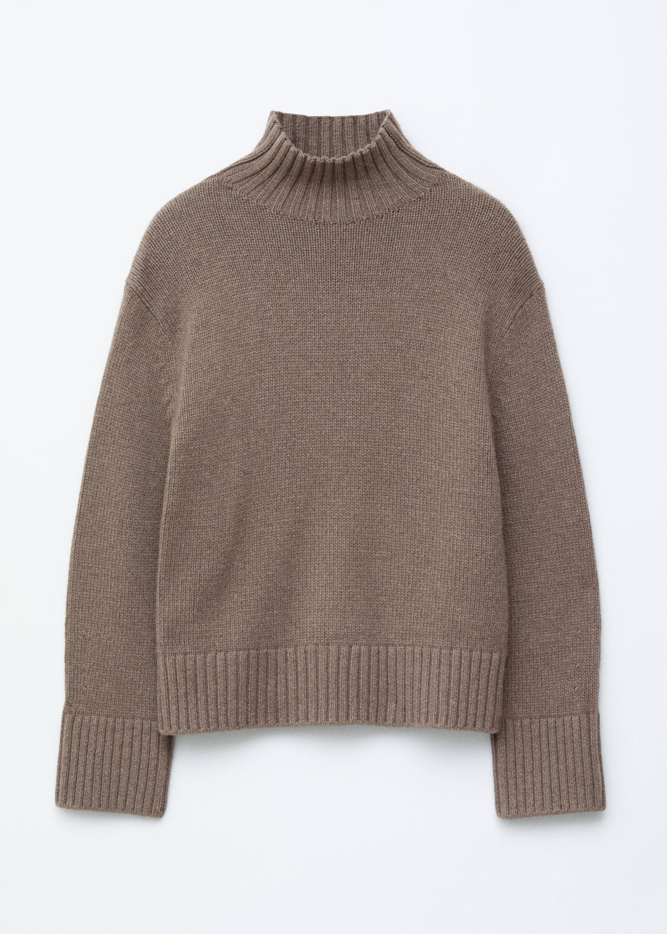 Größeres Bild anzeigen: Rollkragenpullover aus Kaschmir-Mix - Graubraun - Ladies | H&M AT 6