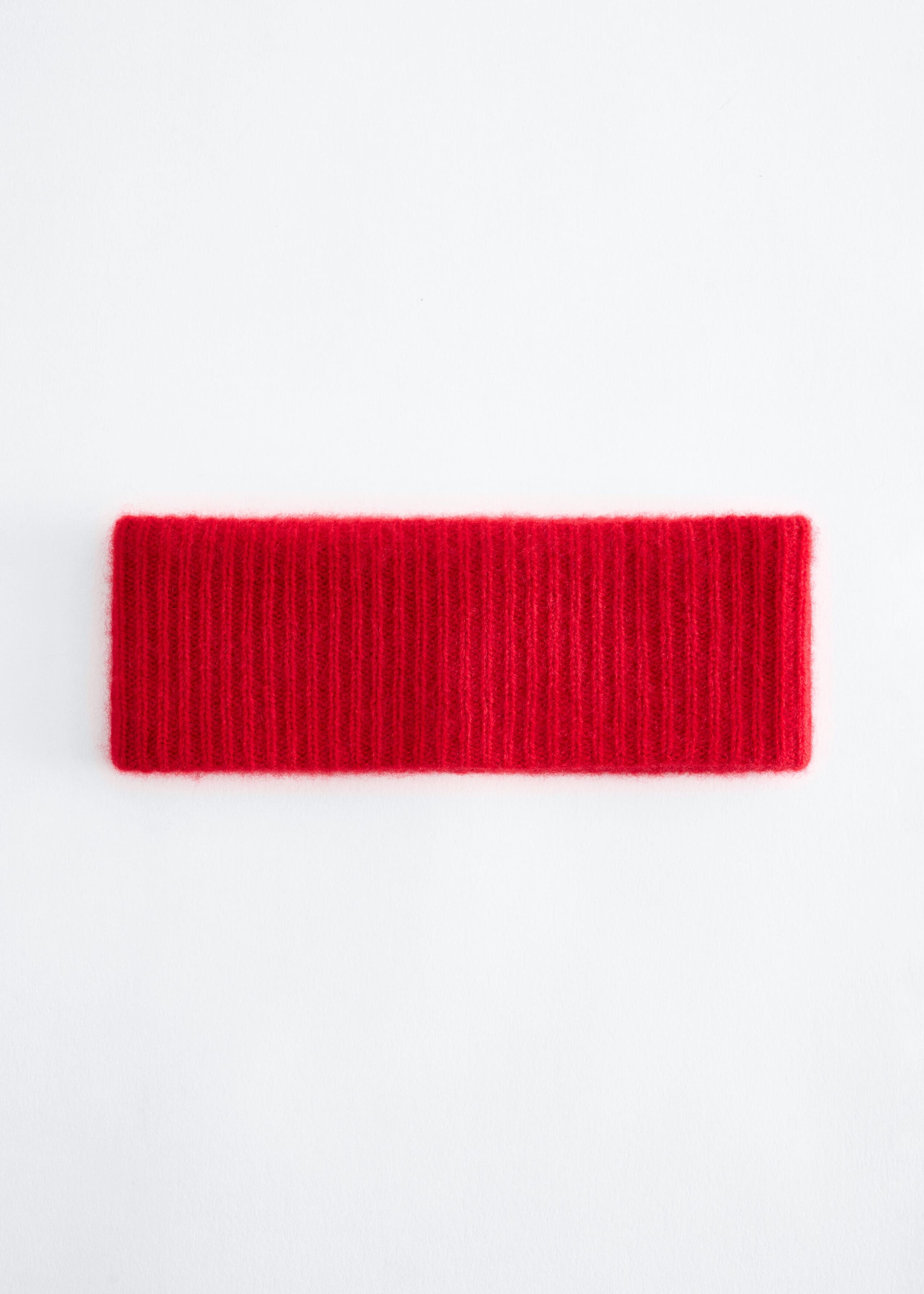 Cashmere Ribbed Headband - Red - Still Life