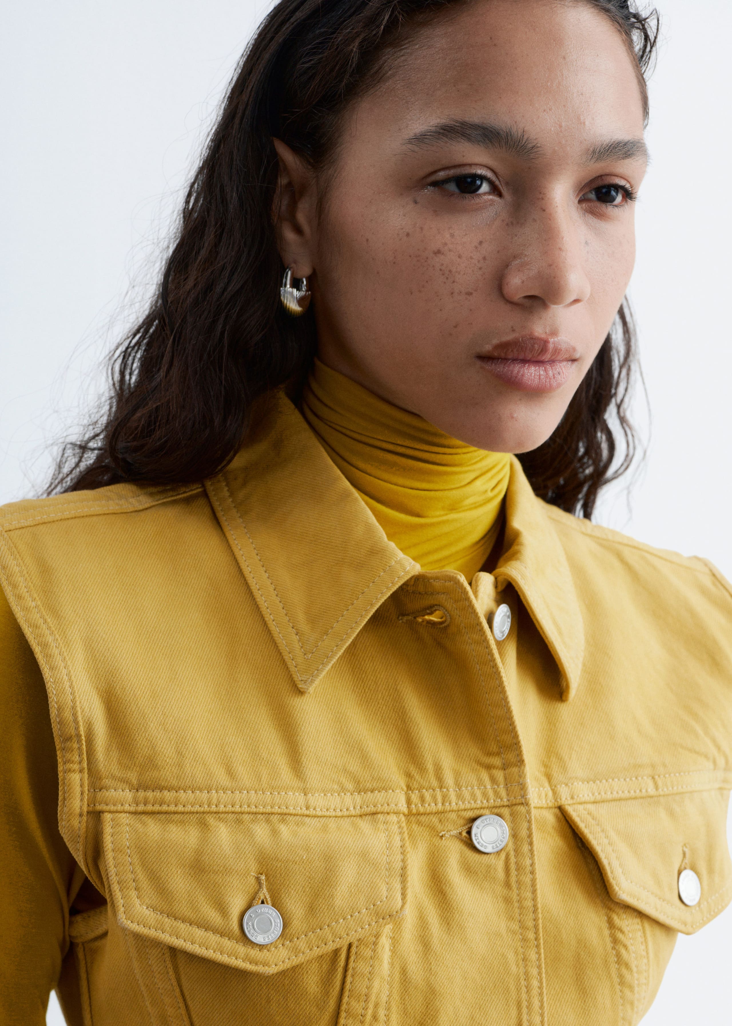 Image of Fitted Denim Vest