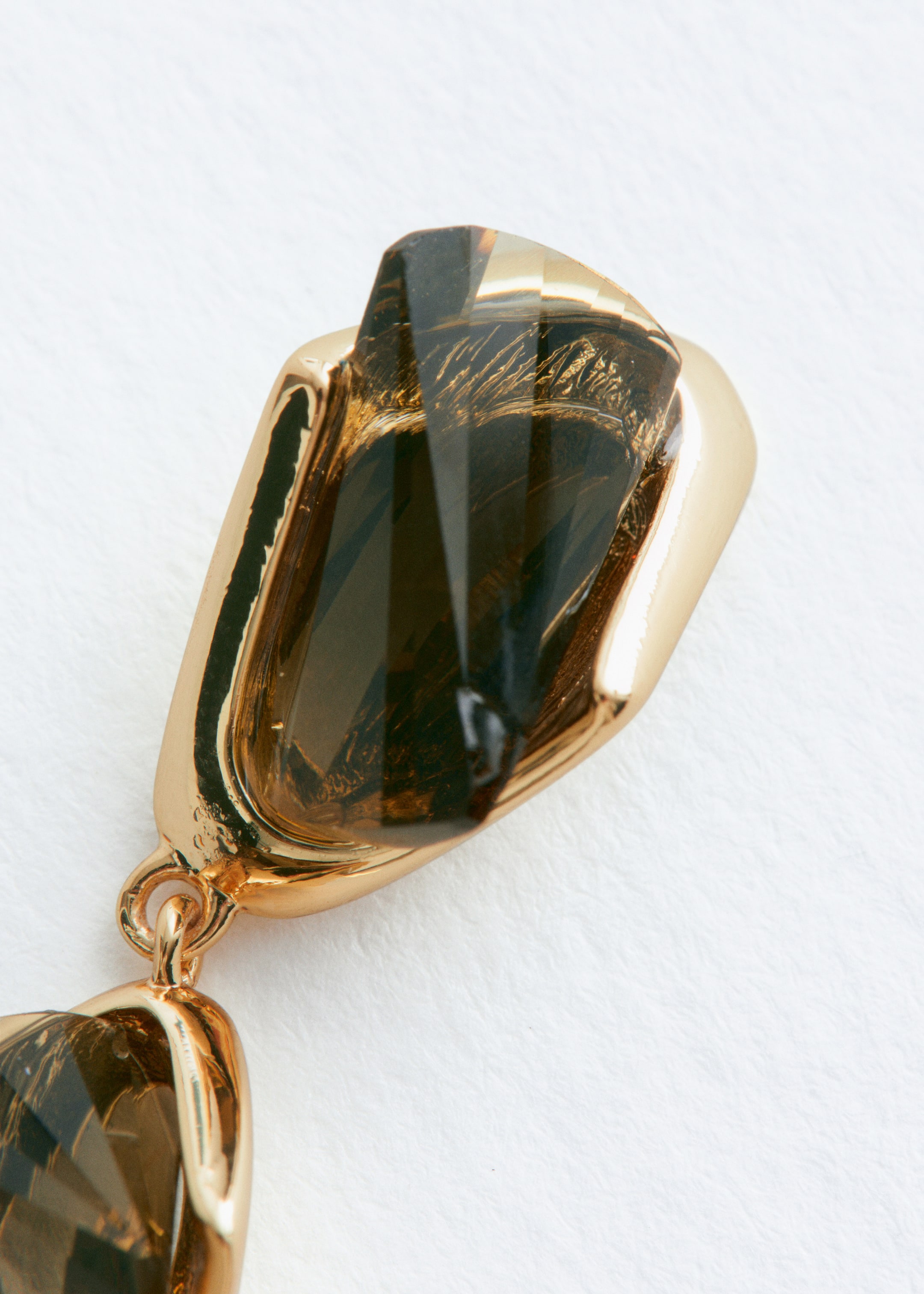 Grösseres Bild ansehen: Ohrhänger mit Kristallsteinen - Gold/Grün - DAMEN | H&M CH 3
