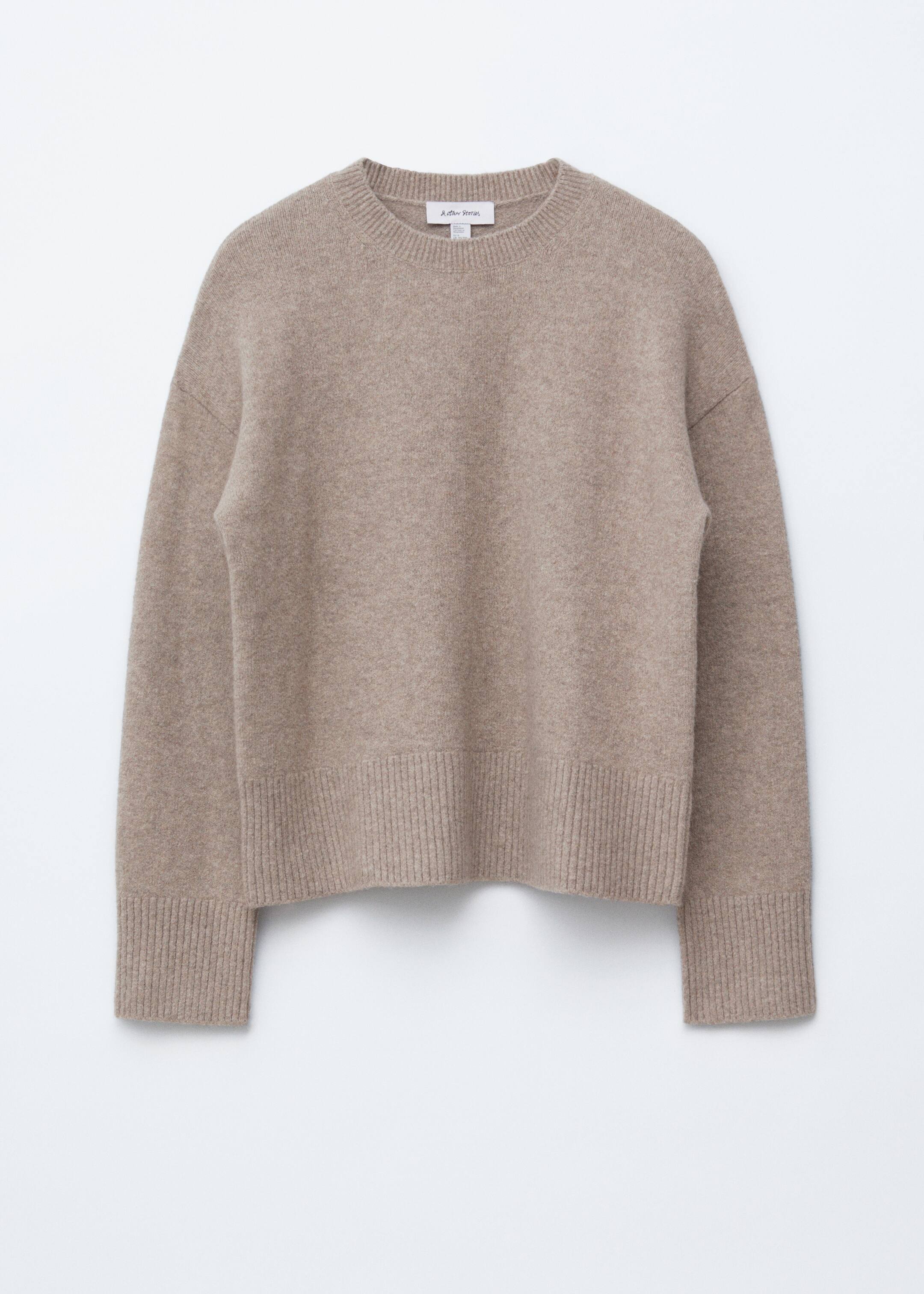 Zobacz większy obraz: Relaxed Knit Jumper - Szarobeżowy - ONA | H&M PL 6