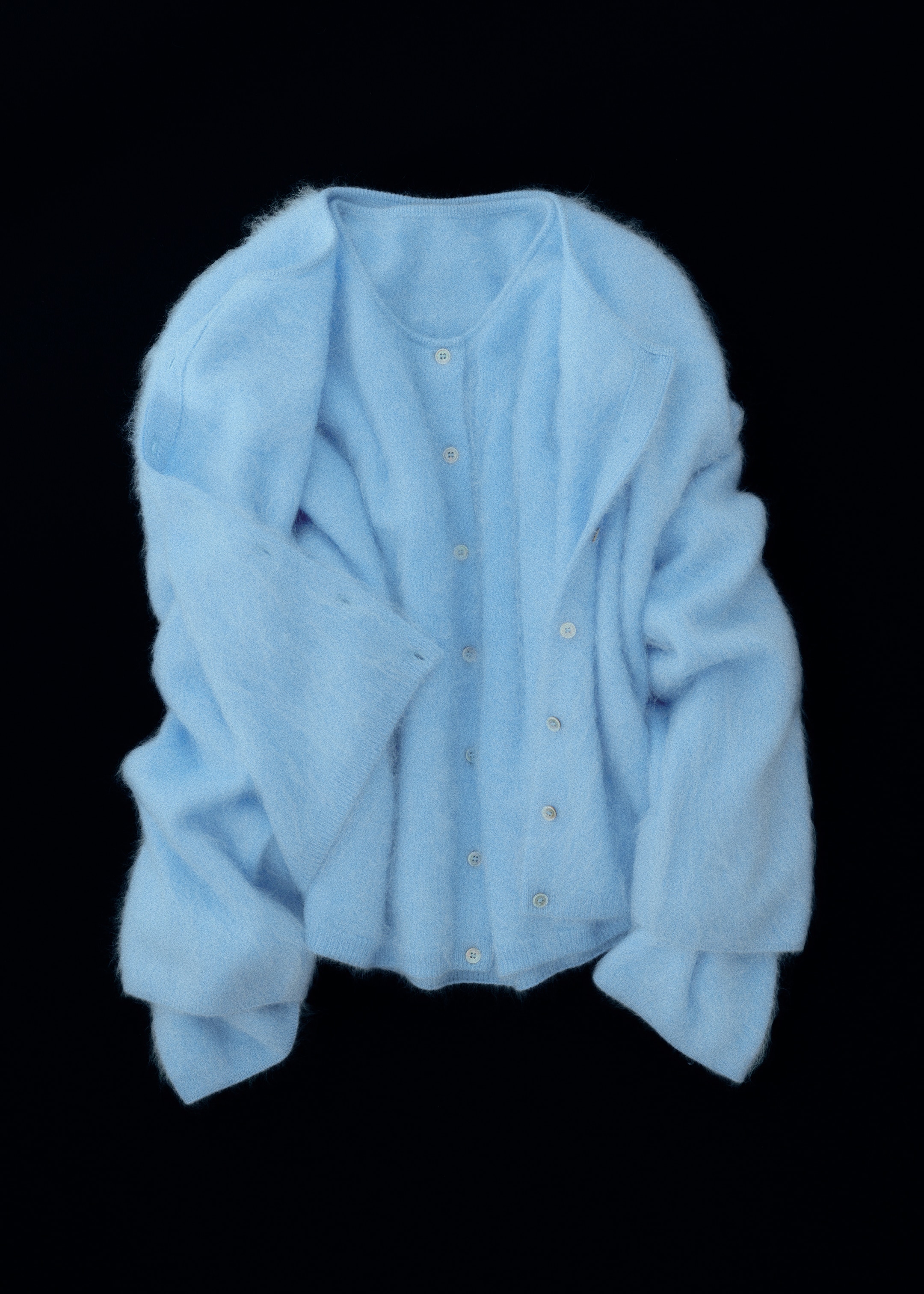 Vis større bilde: Strikket cashmere-cardigan - Lyseblå - DAME | H&M NO 6