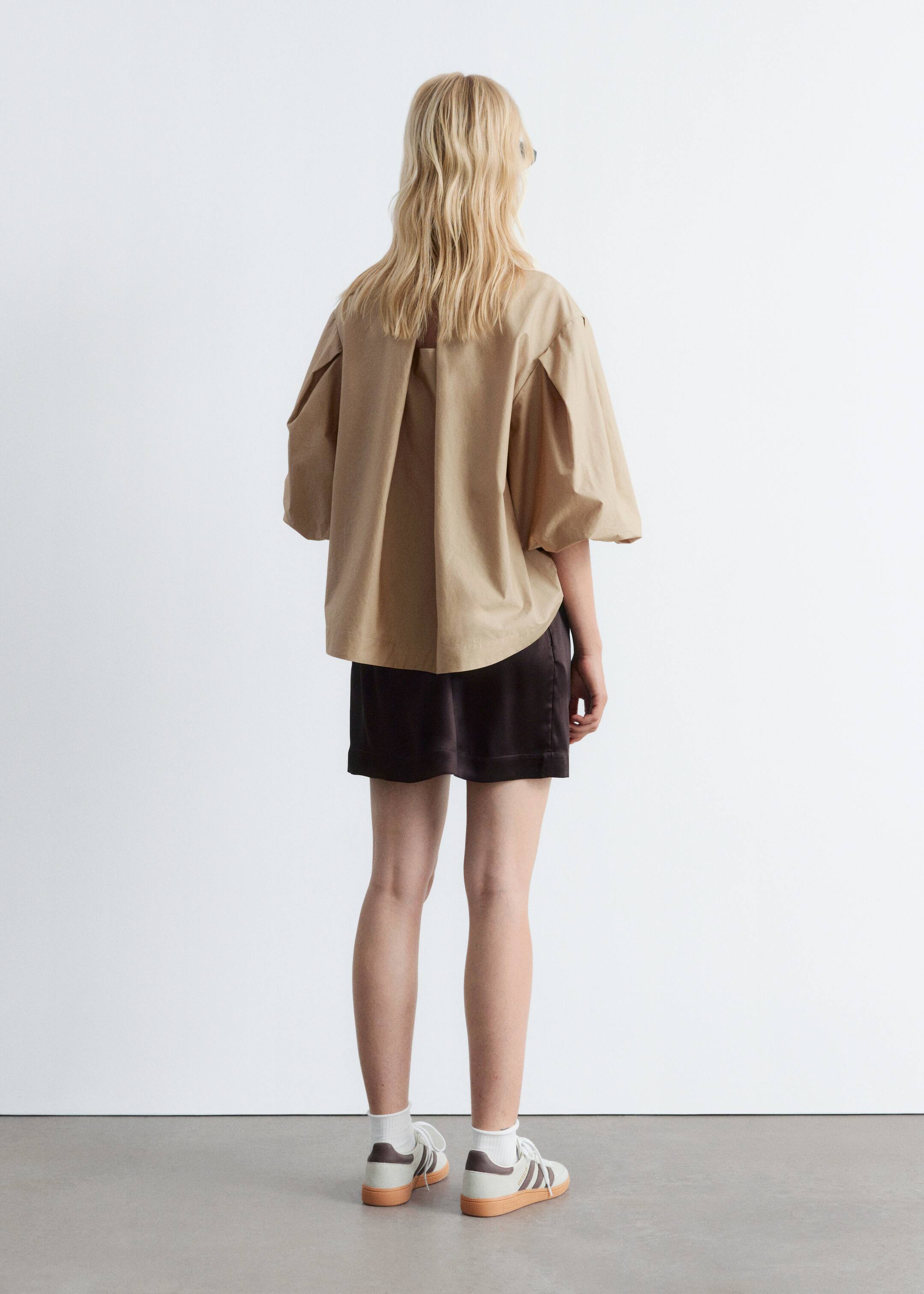 Ver imagen más grande: Blusa con voluminosas mangas abullonadas - Beige - MUJER | H&M ES 6