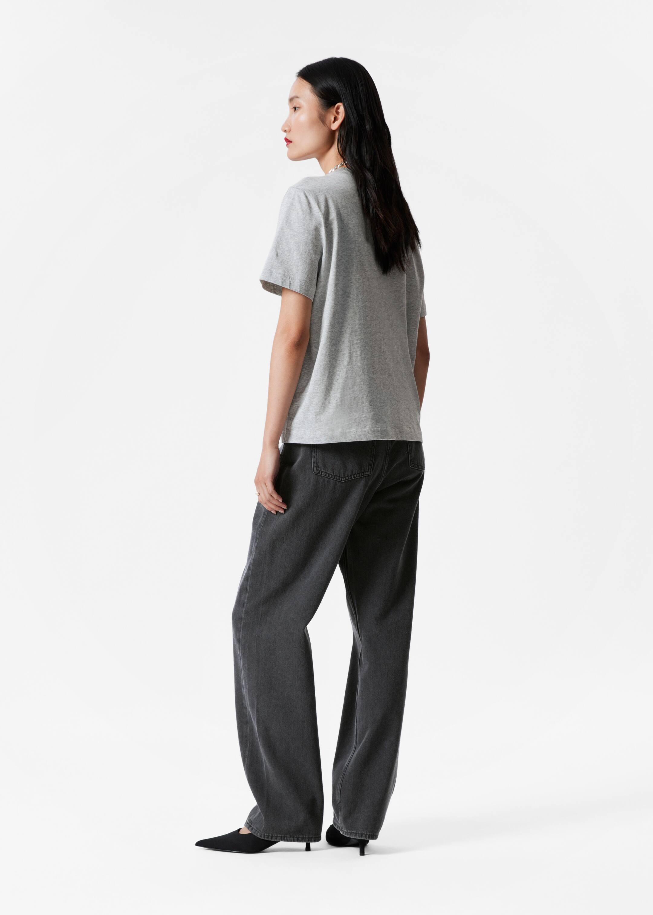 Visualizza immagine più grande: T-shirt girocollo - Grigio - DONNA | H&M IT 4