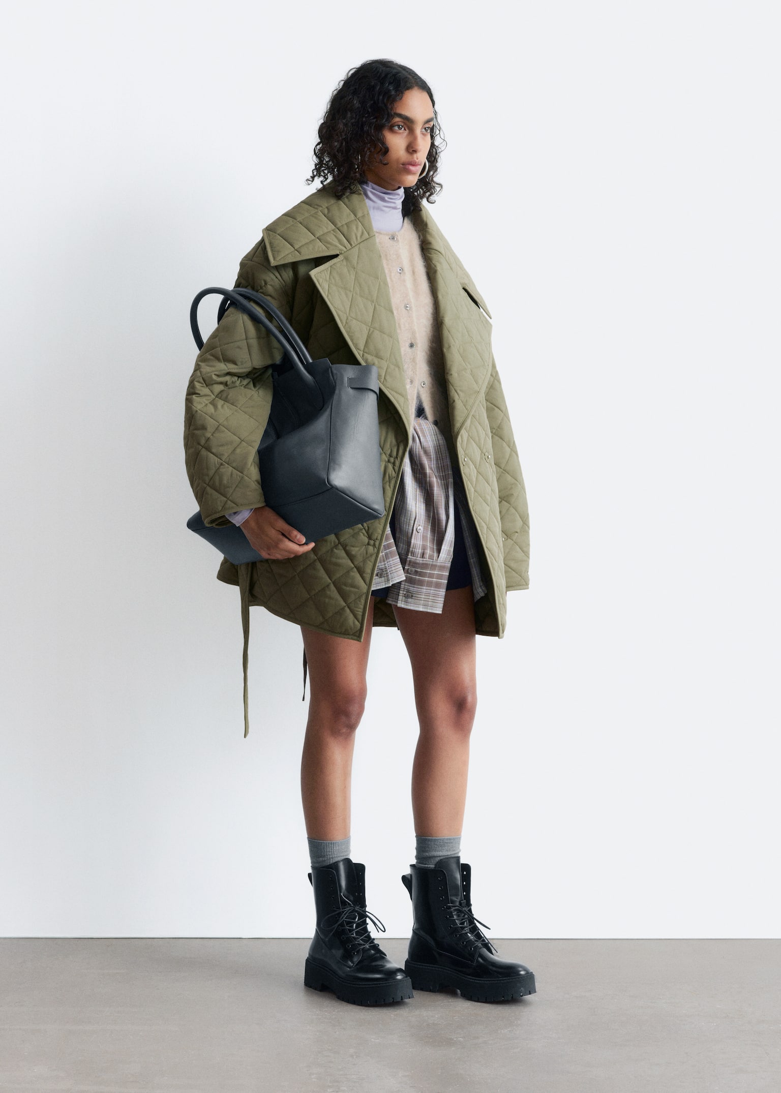 Veste matelassée - Vert kaki/Noir - 3
