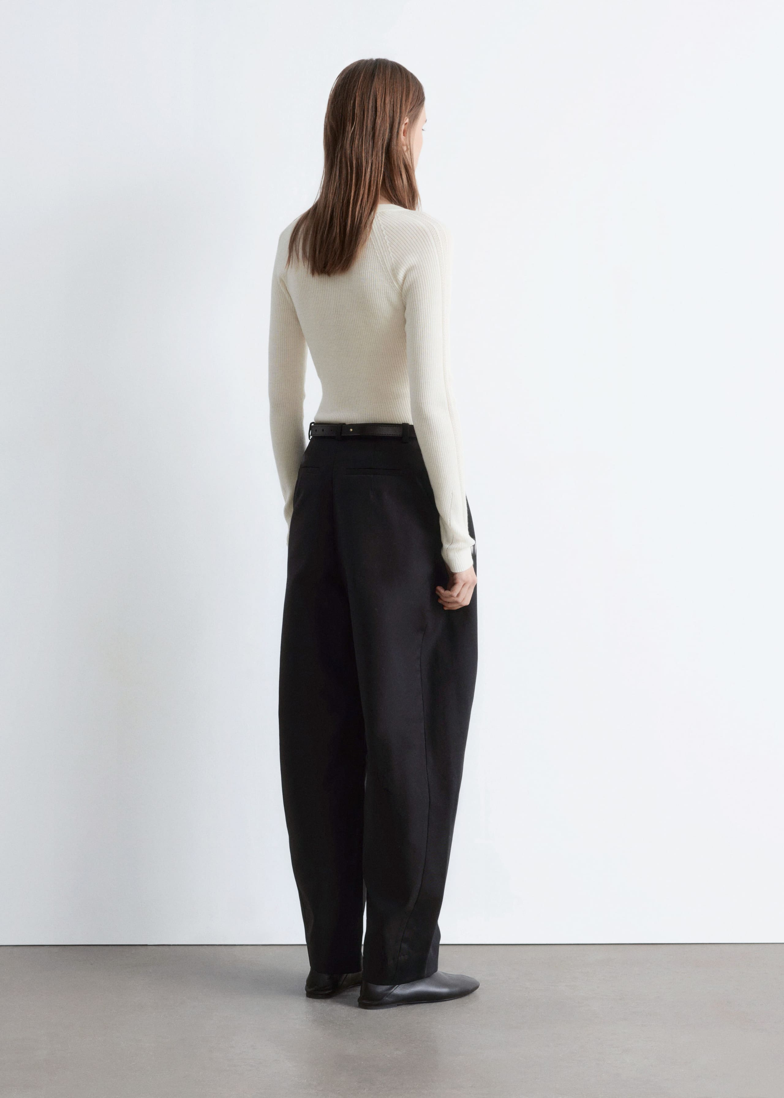 Image of Oberteil aus Wolle mit halblanger Knopfleiste