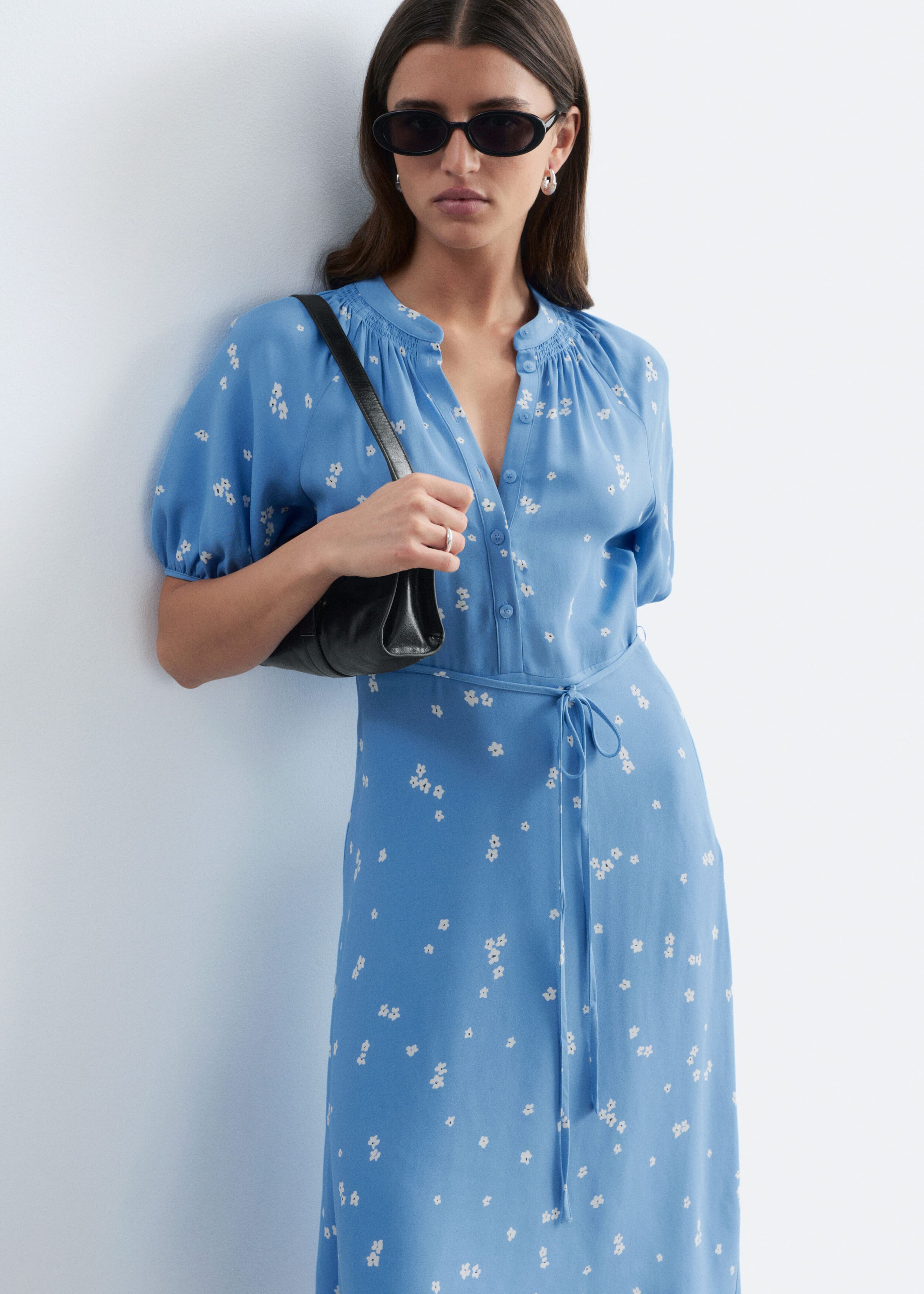 Image of Tie-Waist Midi Dress
