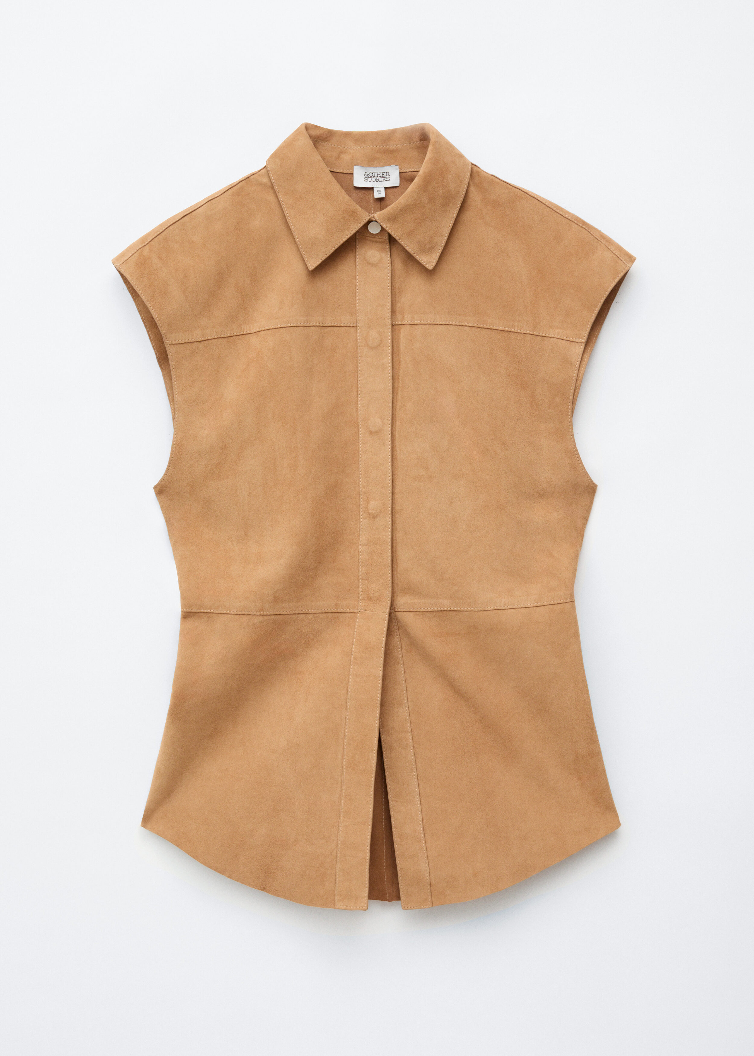 Sleeveless Suede Top