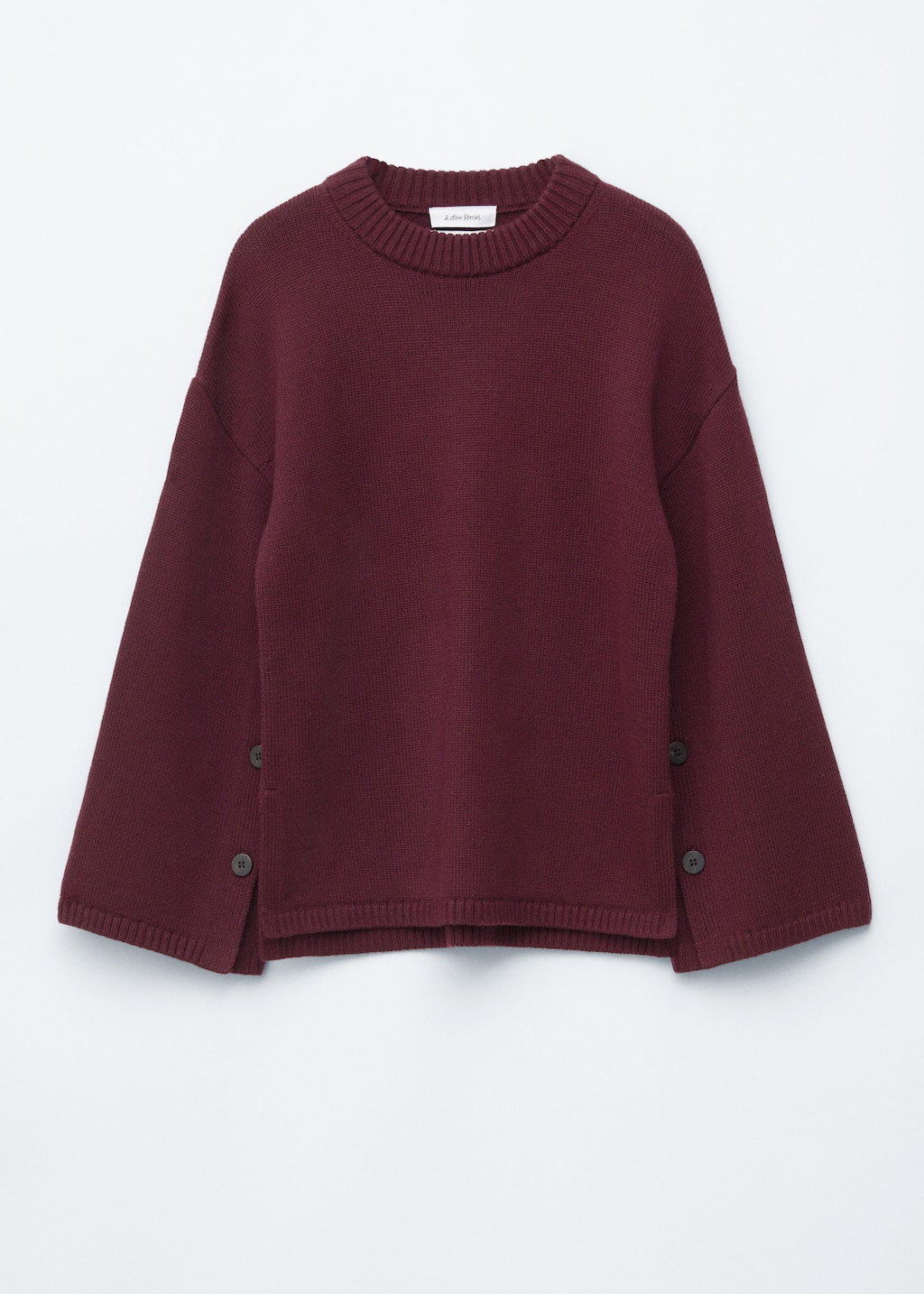 Image of Button-Detailed Merino Sweater
