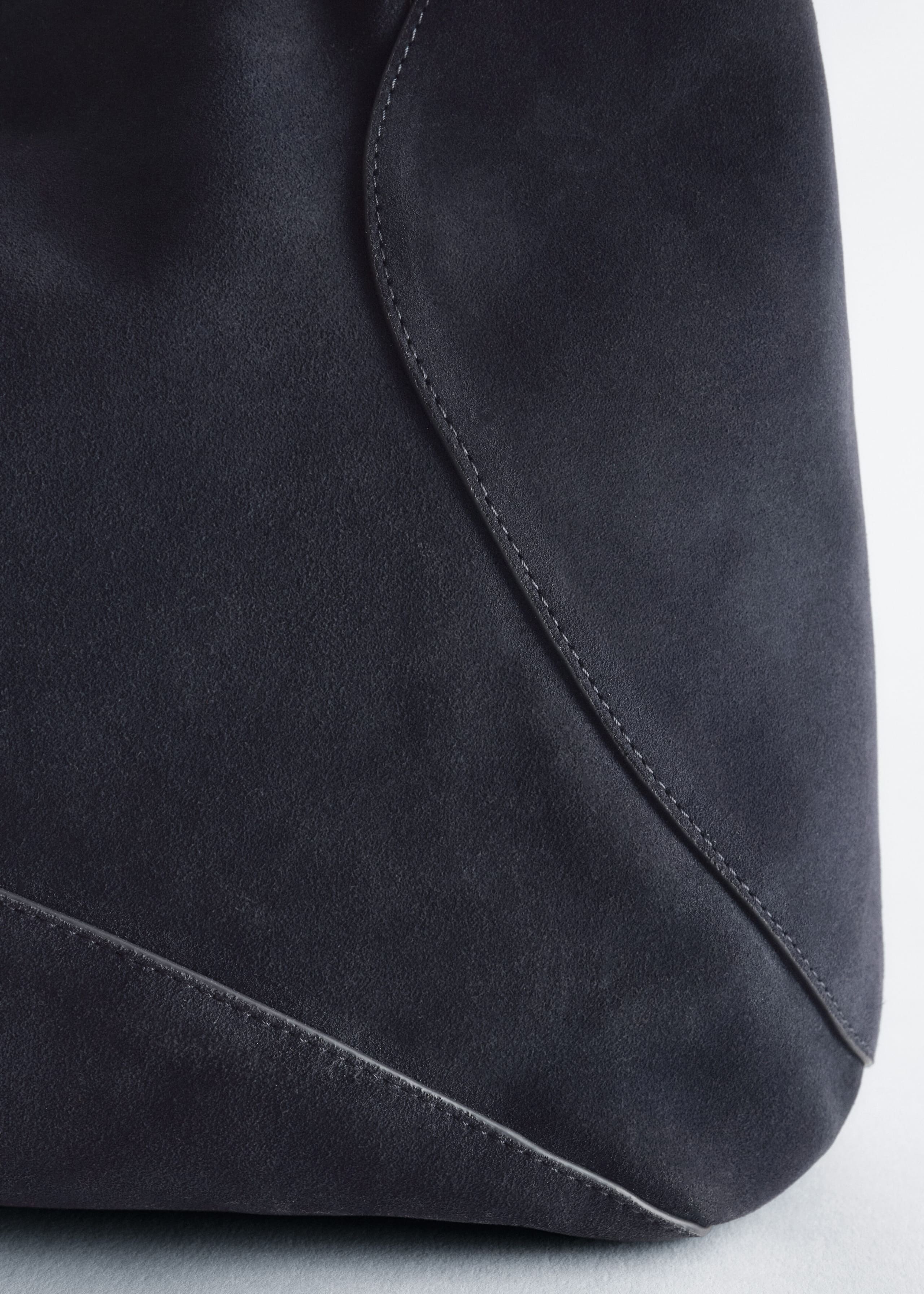 Split-Suede Carryall Bag - Blue - Still Life